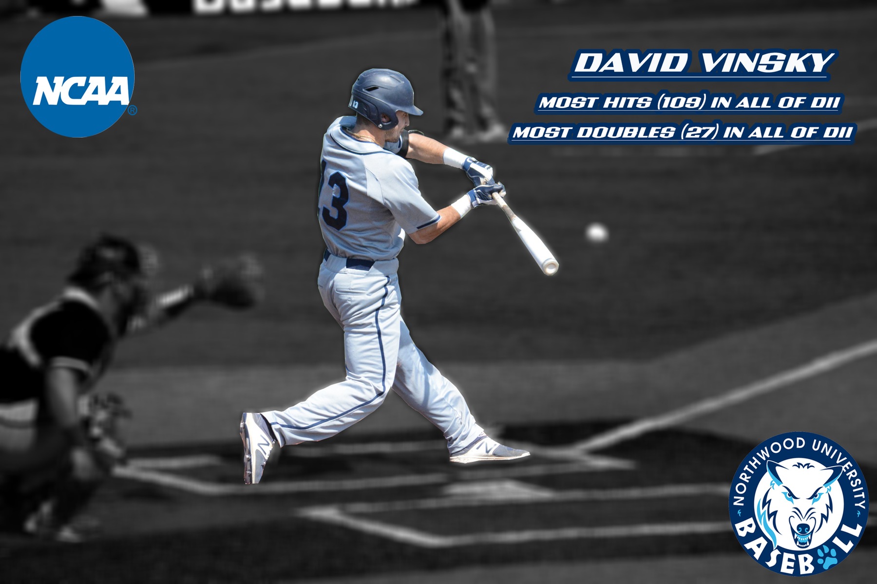 Vinsky Finishes 2017 Season With Most Hits and Doubles In All Of Division II