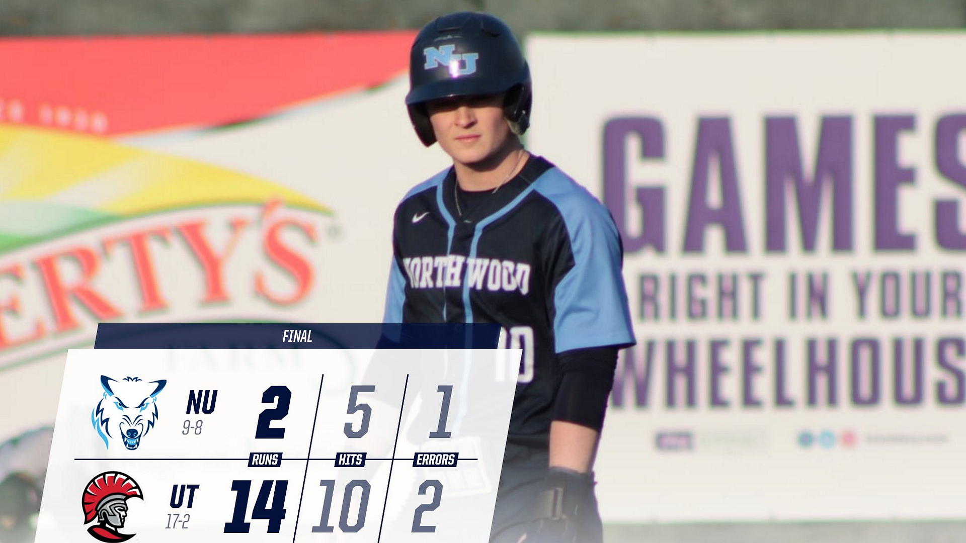 Baseball Loses At No. 1 Tampa 14-2