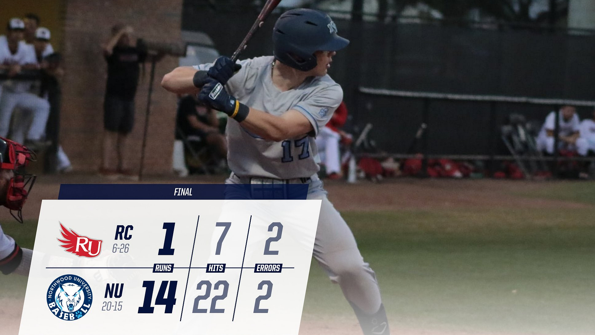 Baseball Earns 14-1 Win Over Rochester