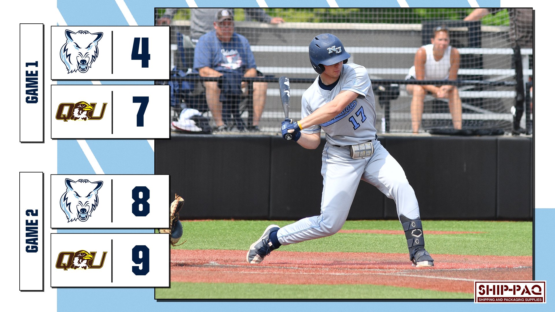 Baseball Drops Pair At Quincy