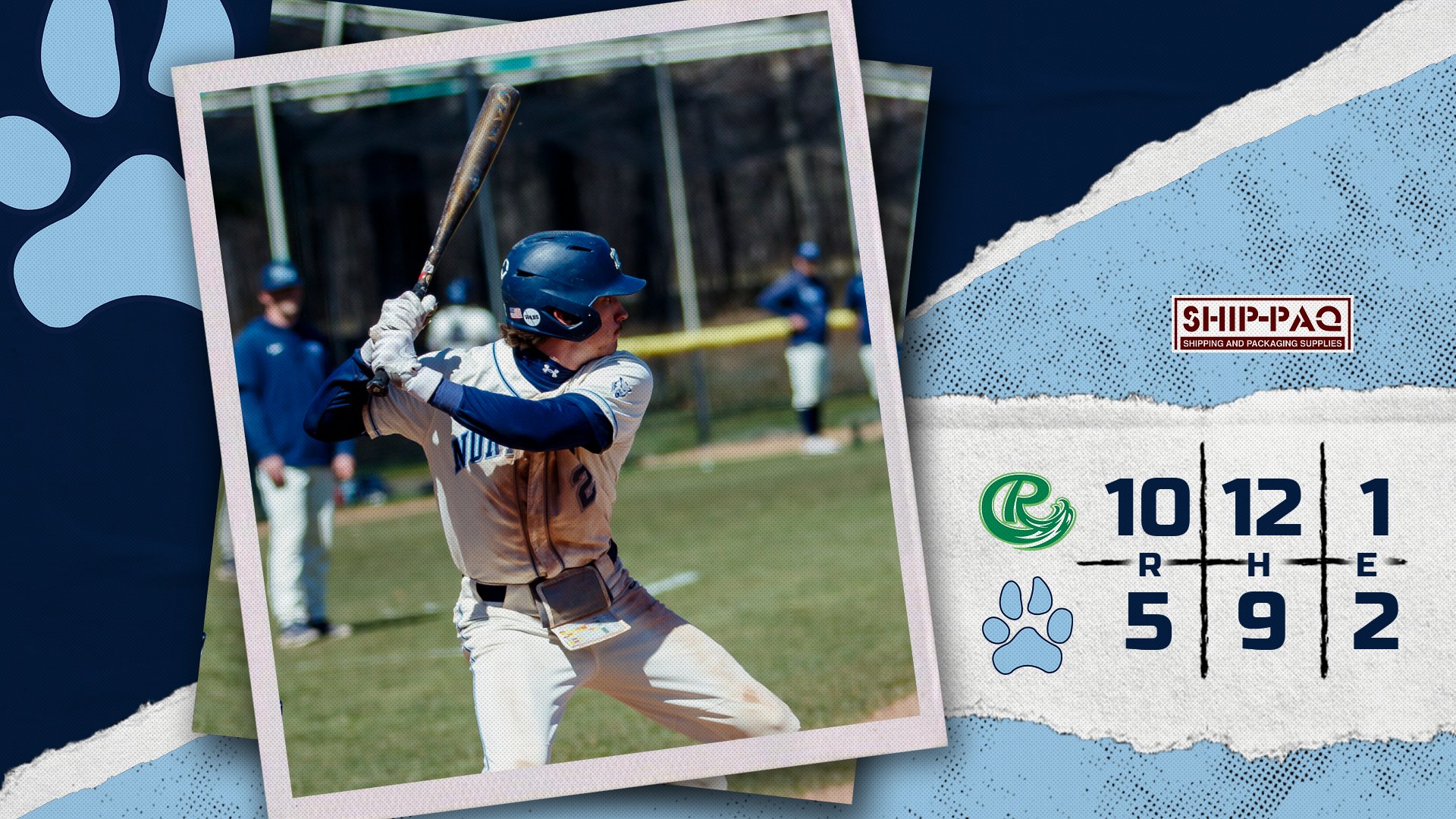 Baseball Drops 10-5 Contest To Roosevelt