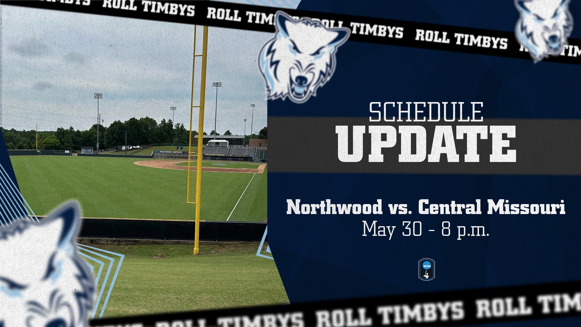 Baseball Game Time  At NCAA Championships Adjusted - UPDATES ONGOING