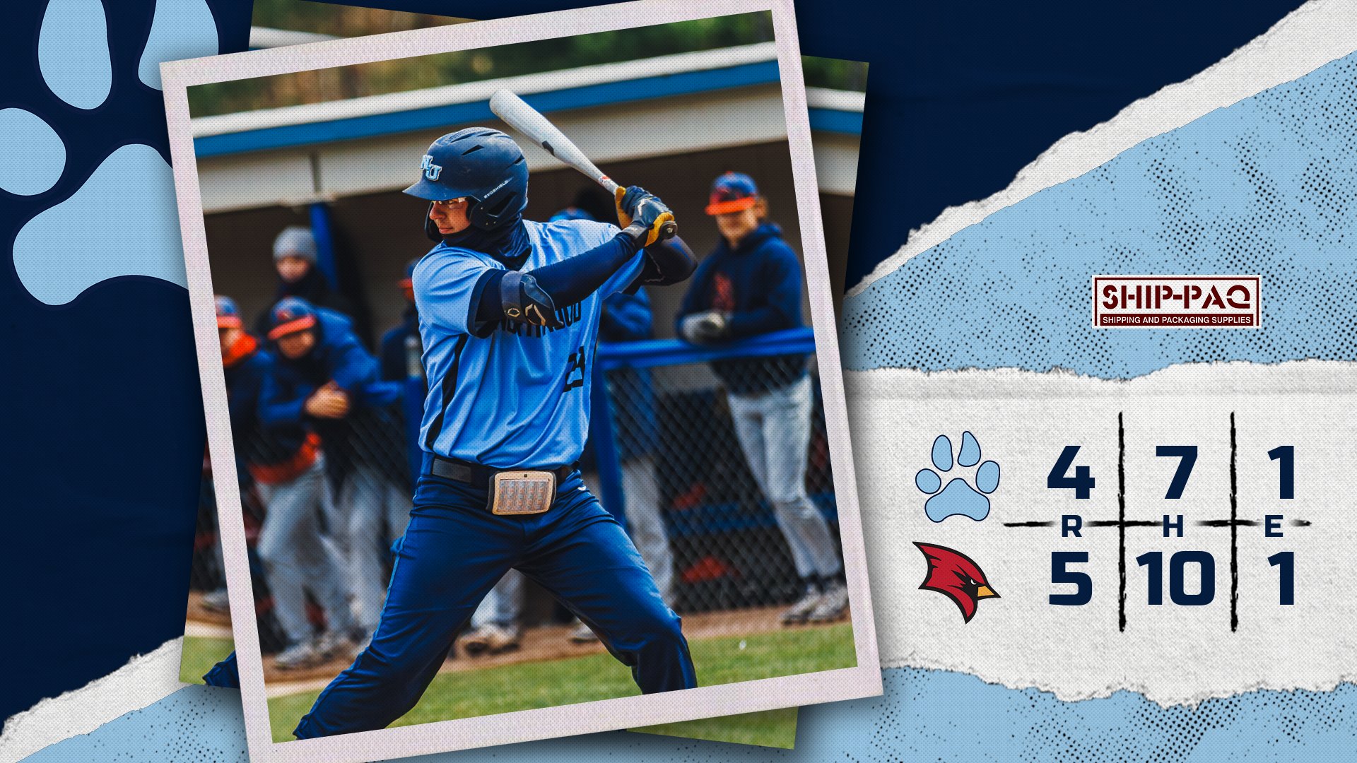 Baseball Drops Tight 5-4 Contest To SVSU At Dow Diamond