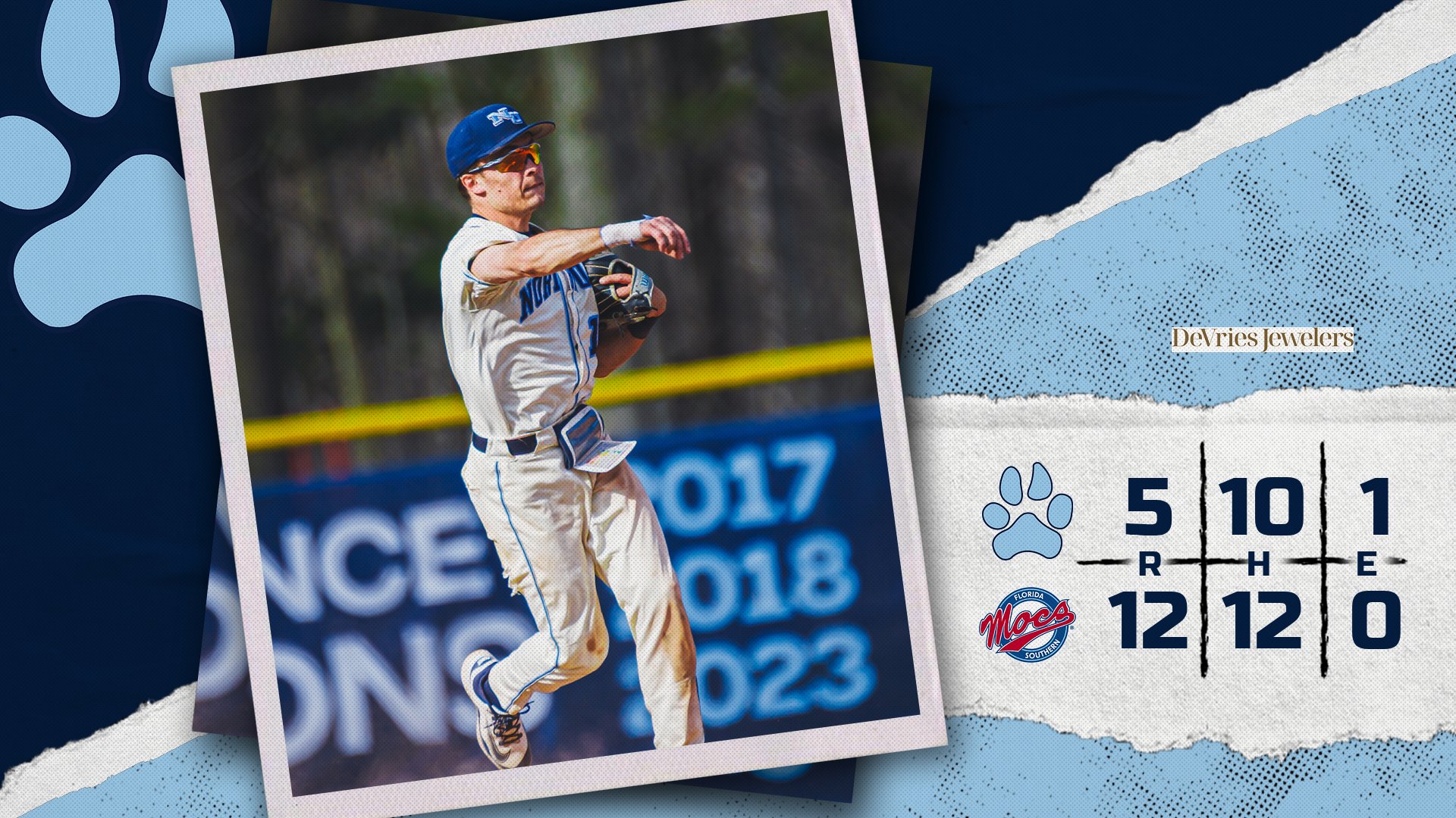 Baseball Falls to Florida Southern 12-5