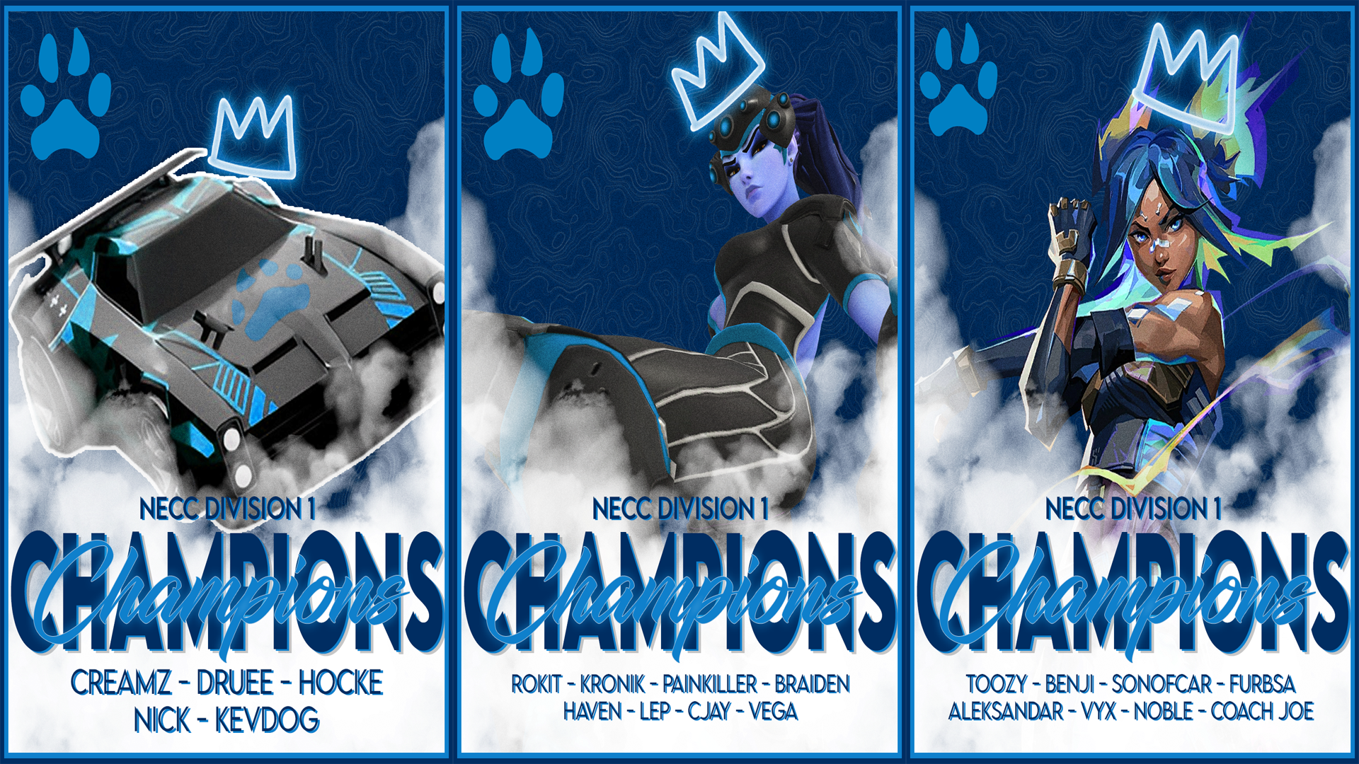 Esports Claims Three NECC Conference Titles, Sends Trio to National Championship