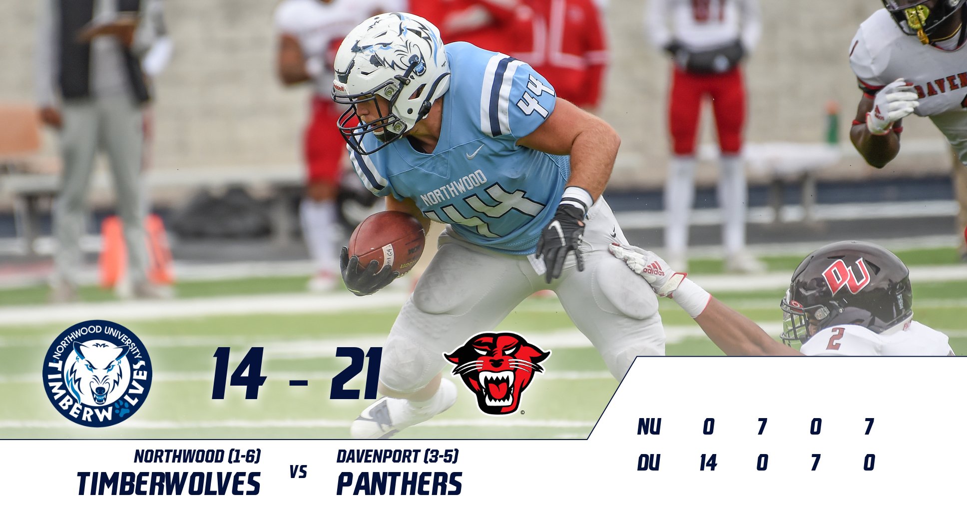 Football Falls In Final Seconds To Davenport 21-14