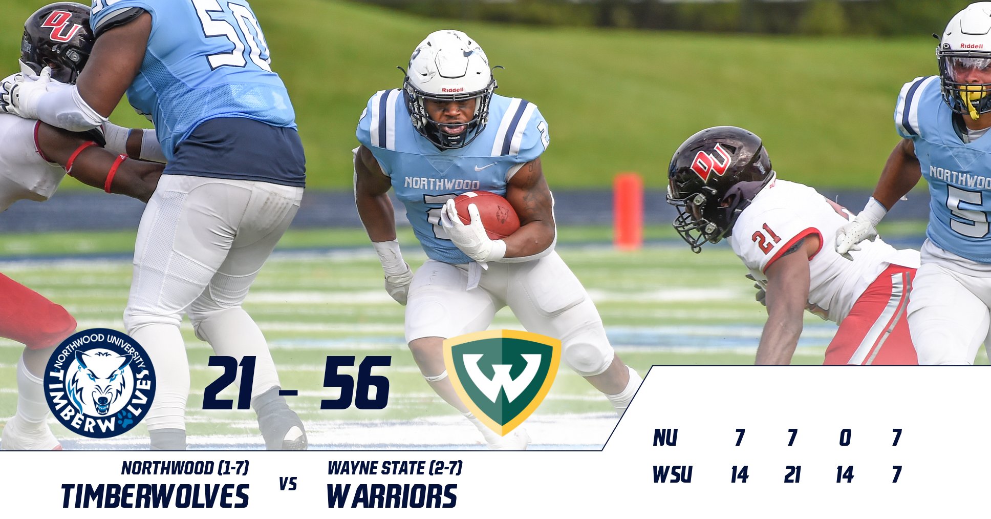 Football Falls At Wayne State 56-21