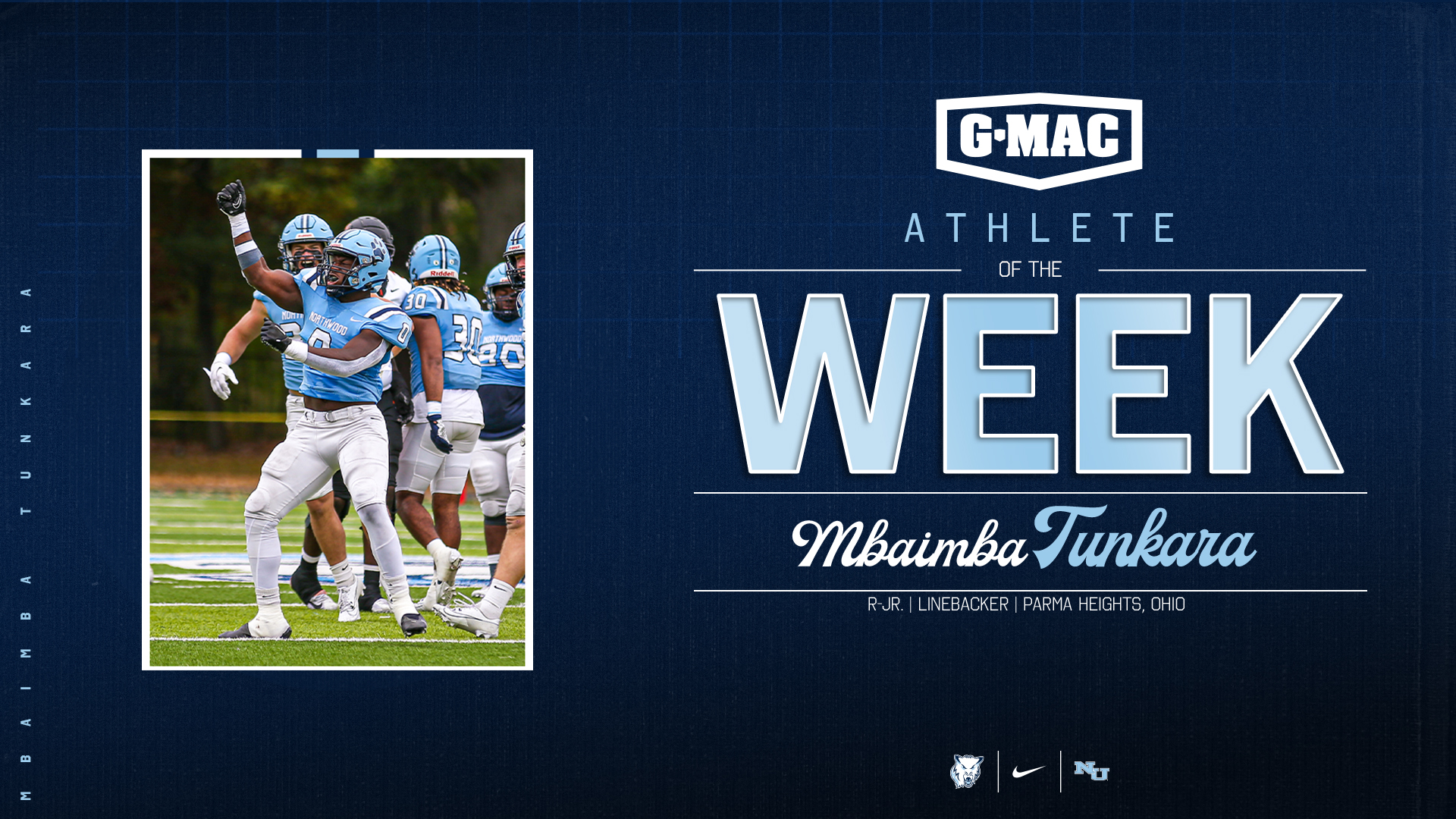 Mbaimba Tunkara Named G-MAC Defensive Athlete of the Week