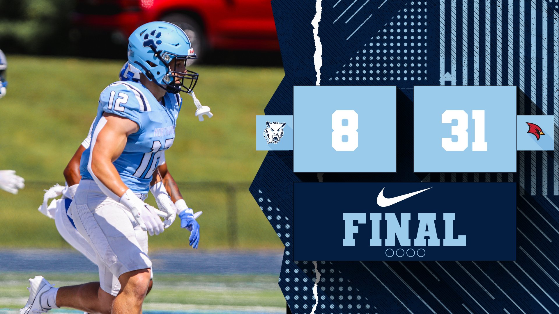 Football Loses At Saginaw Valley 31-8