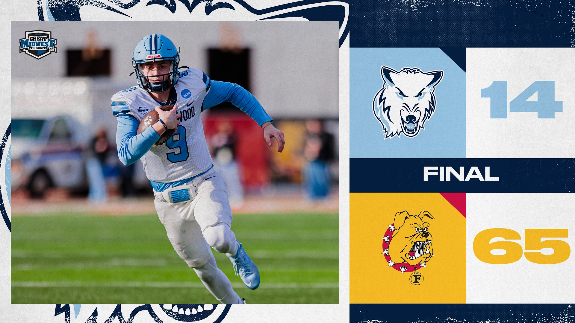 Football Falls In NCAA Championship Opening Round At No. 1 Ferris State 65-14