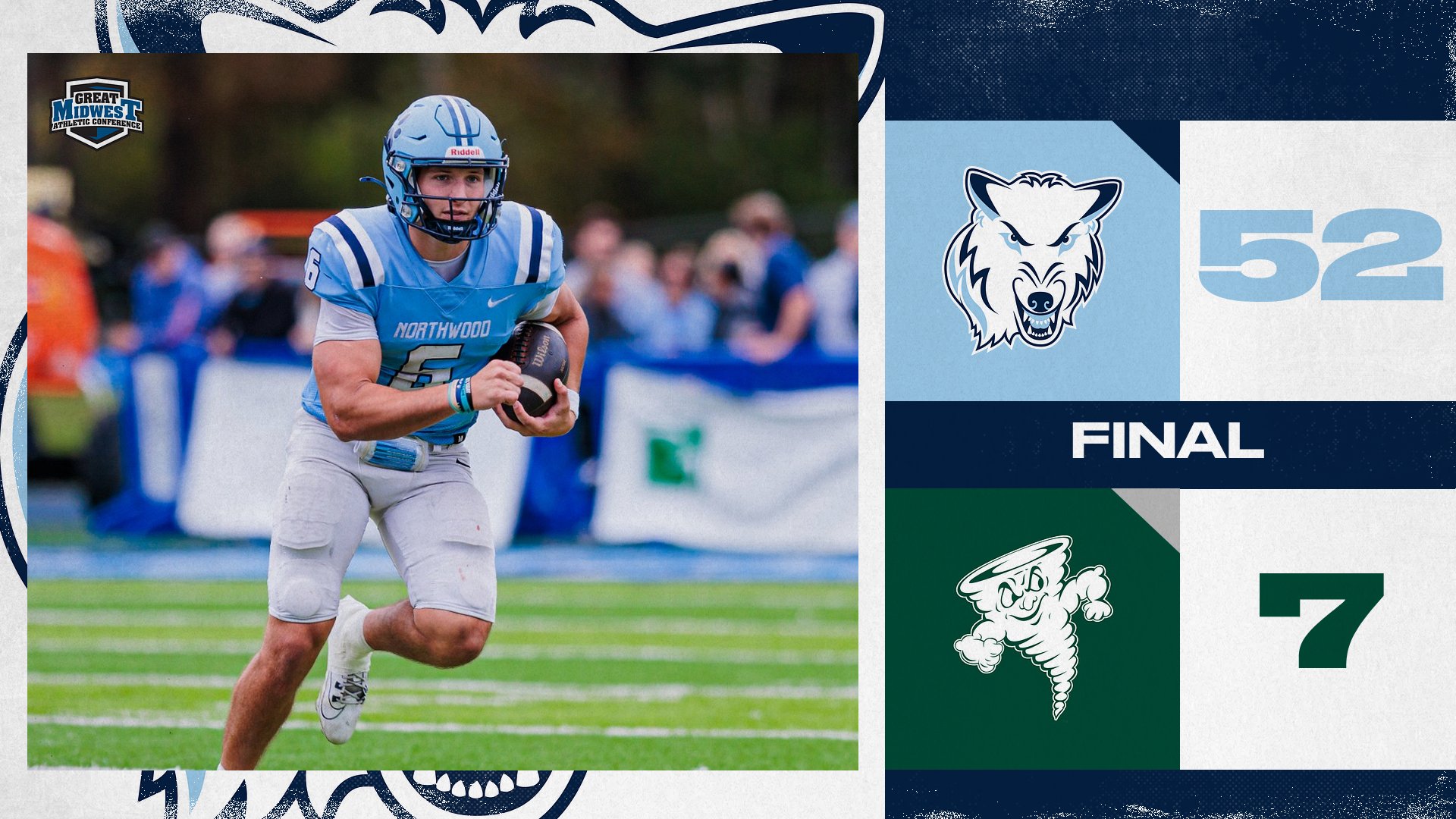 Football Improves To 5-1 With 52-7 Victory Over Lake Erie