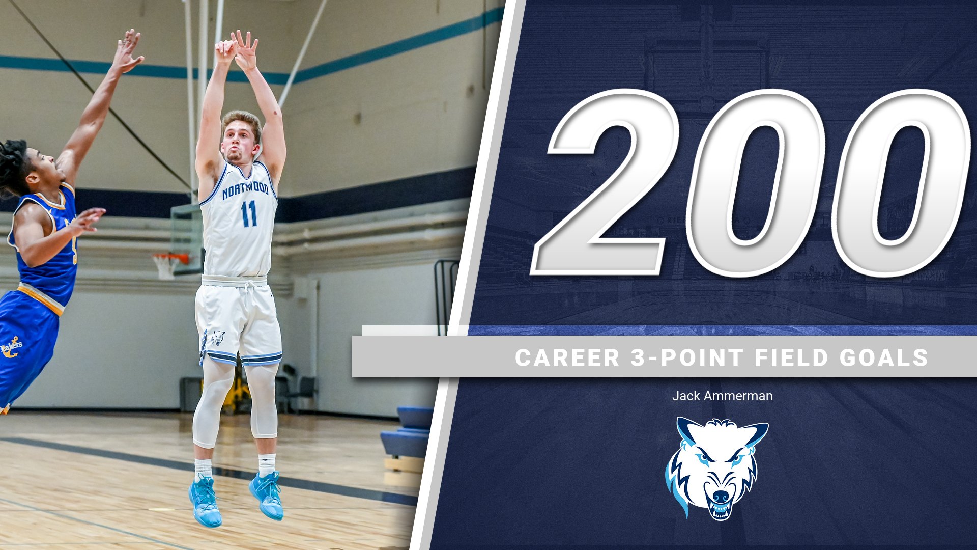 Jack Ammerman Hits 200th Career 3-Pointer In Men's Basketball's Loss At Grand Valley State