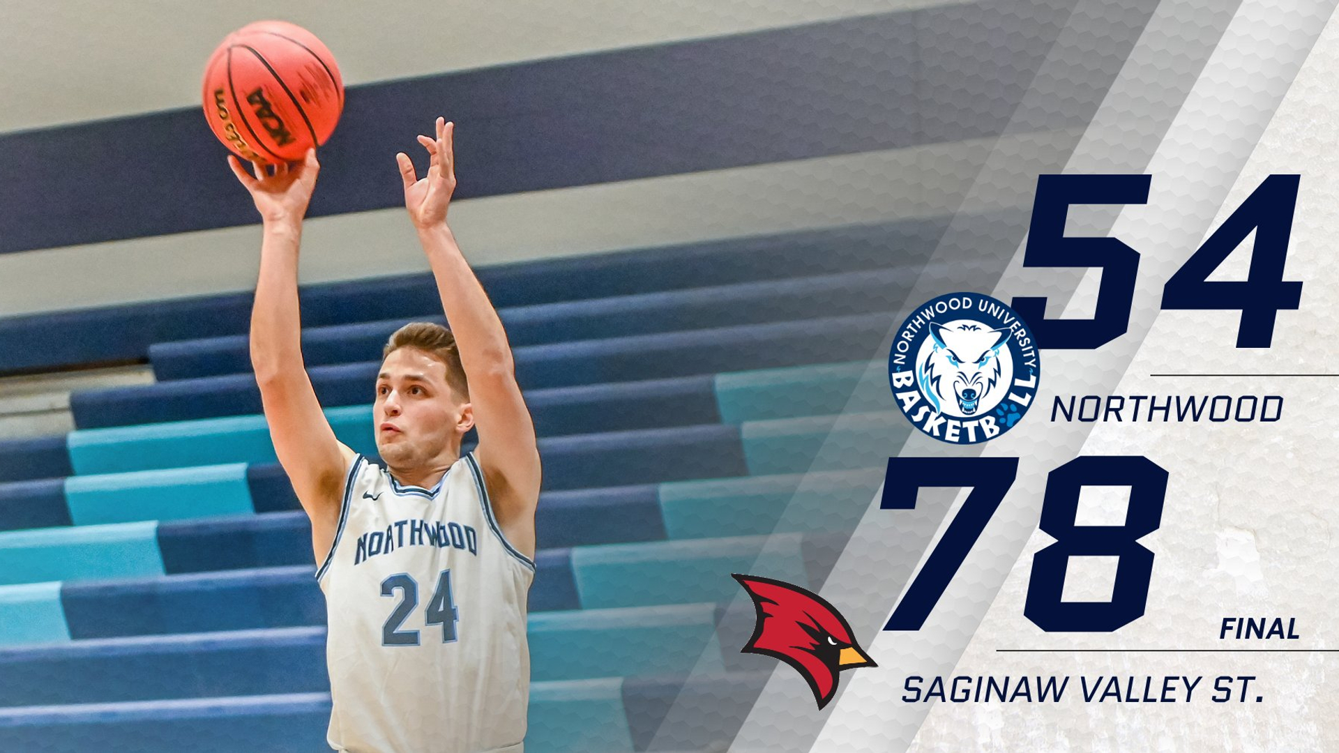 Men's Basketball Falls To SVSU 78-54