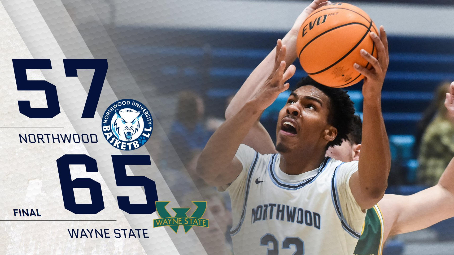 Men's Basketball Loses At Wayne State 65-57