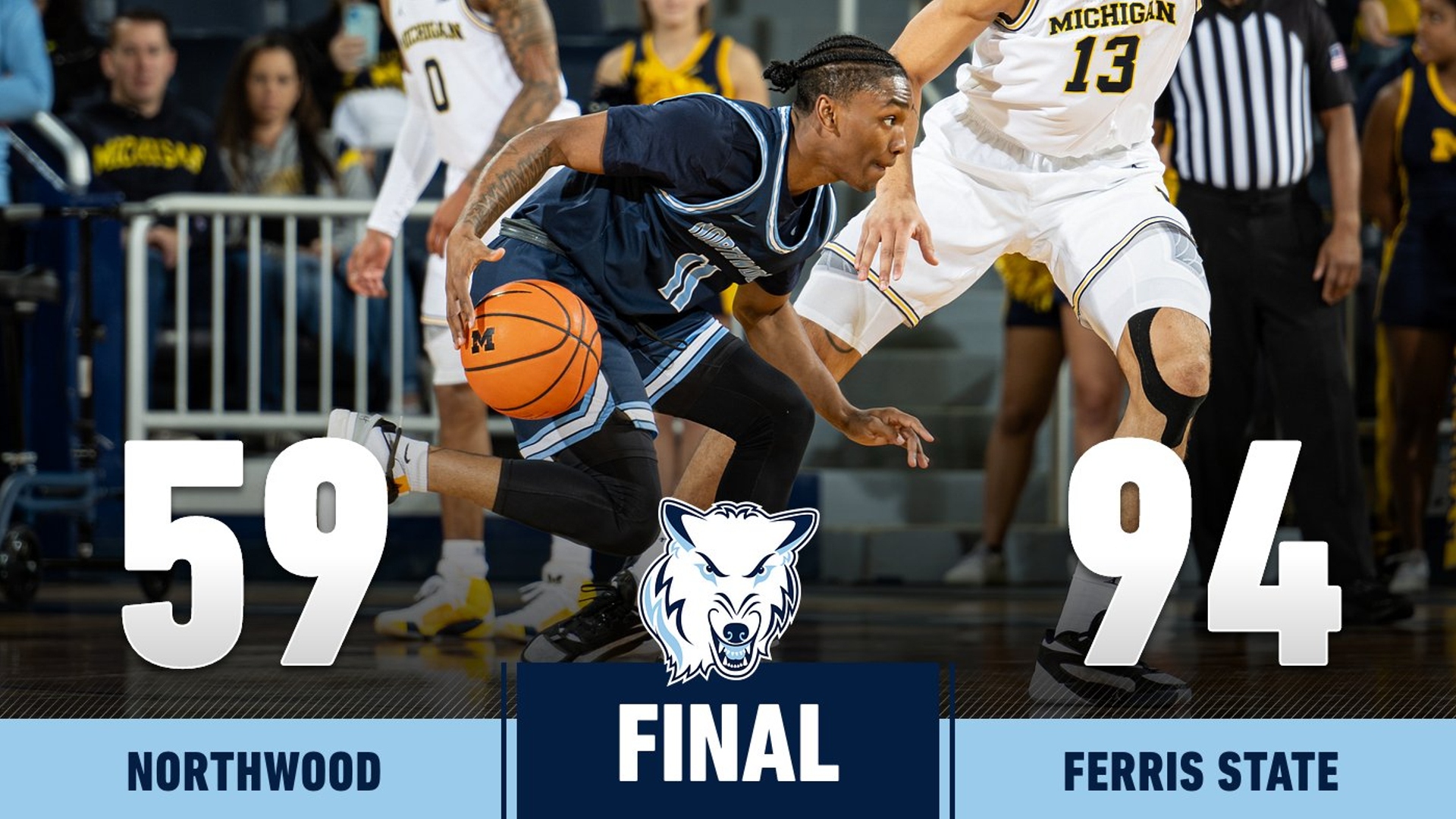 Men's Basketball Falls To Ferris State 94-59