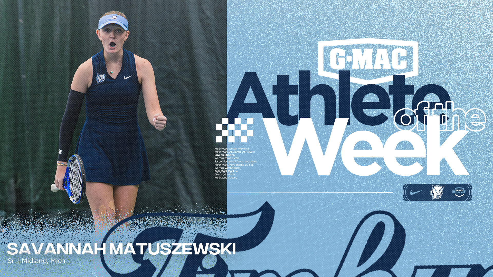 Savannah Matuszewski Earns Third G-MAC Women's Tennis Athlete of the Week Honor of the Season