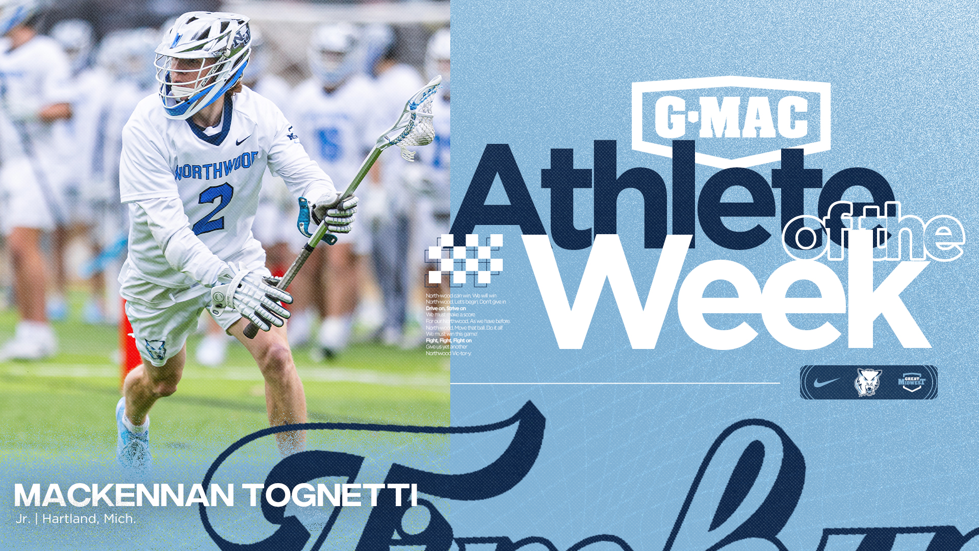 Tognetti Captures Men's Lacrosse's G-MAC Offensive Player Of The Week