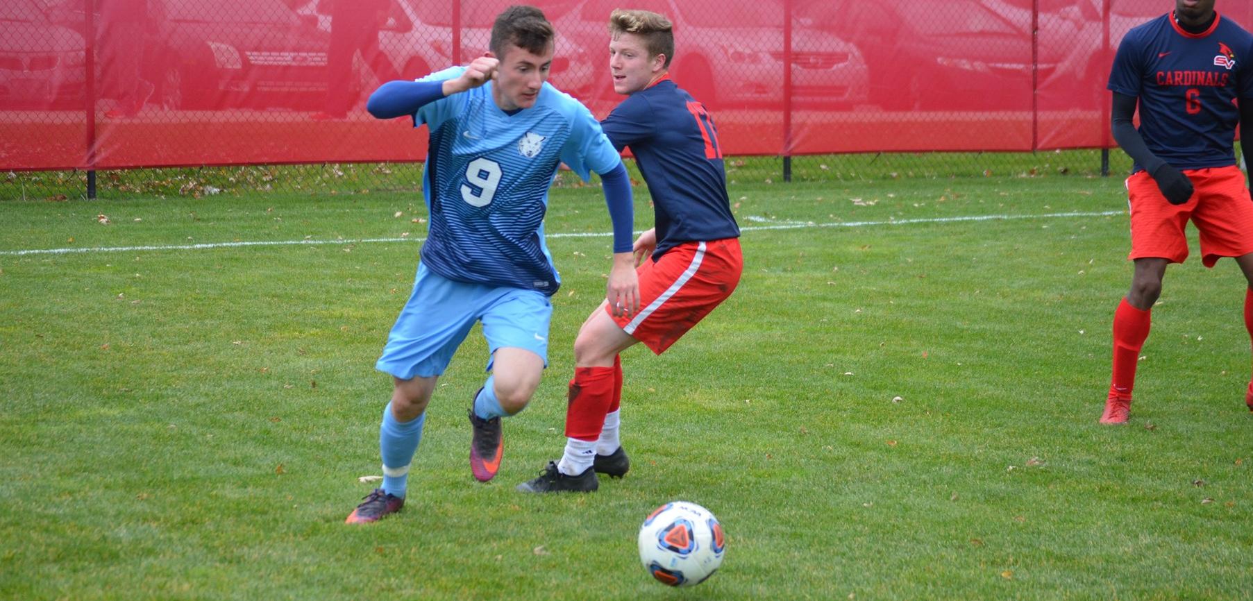 Men's Soccer Advances to GLIAC Tournament Championship with 2-1 Win Over #11 Saginaw Valley