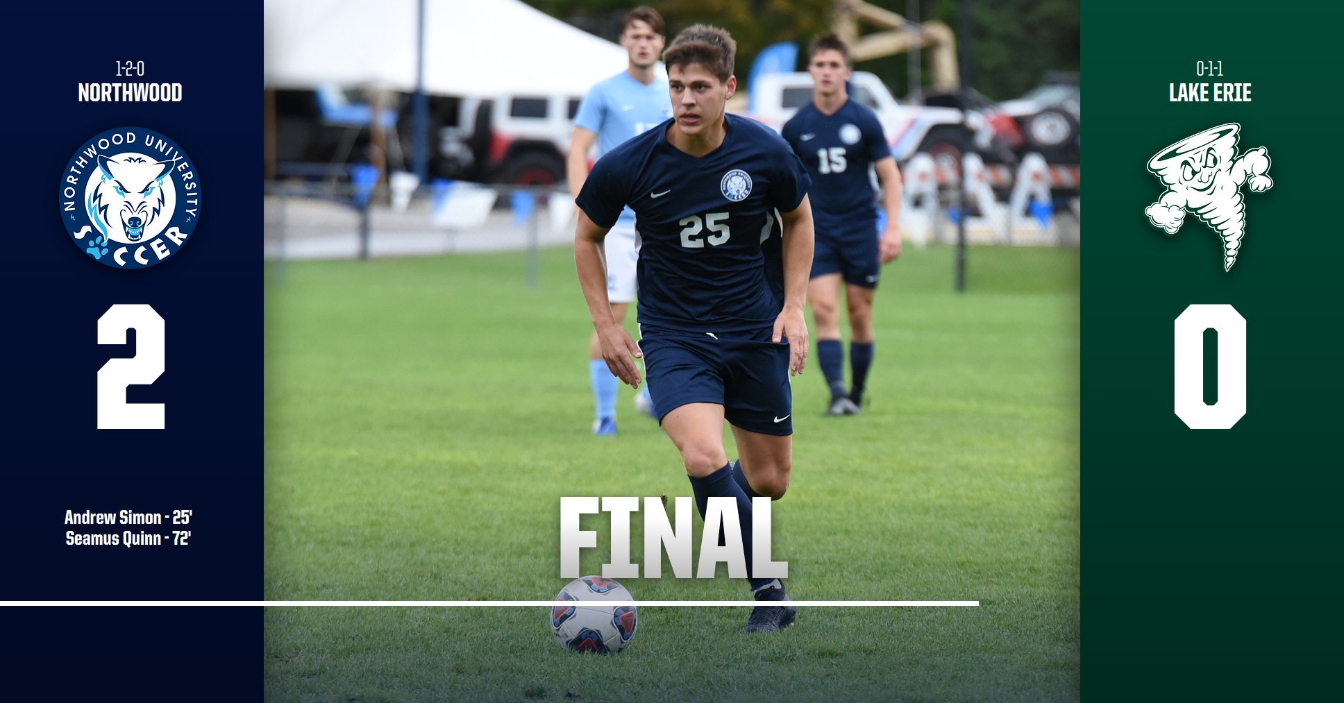Men's Soccer Defeats Lake Erie 2-0