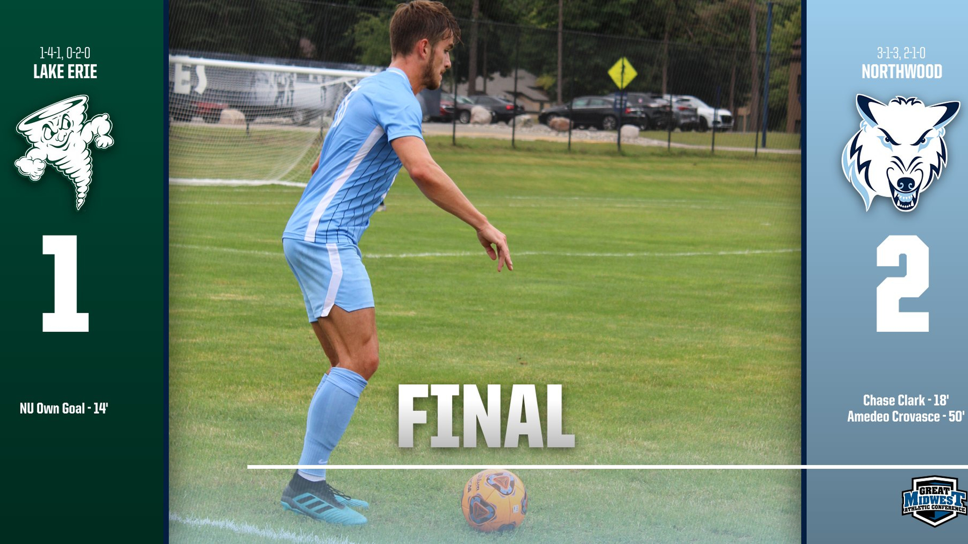 Men's Soccer Weathers The Storm Versus Lake Erie, 2-1