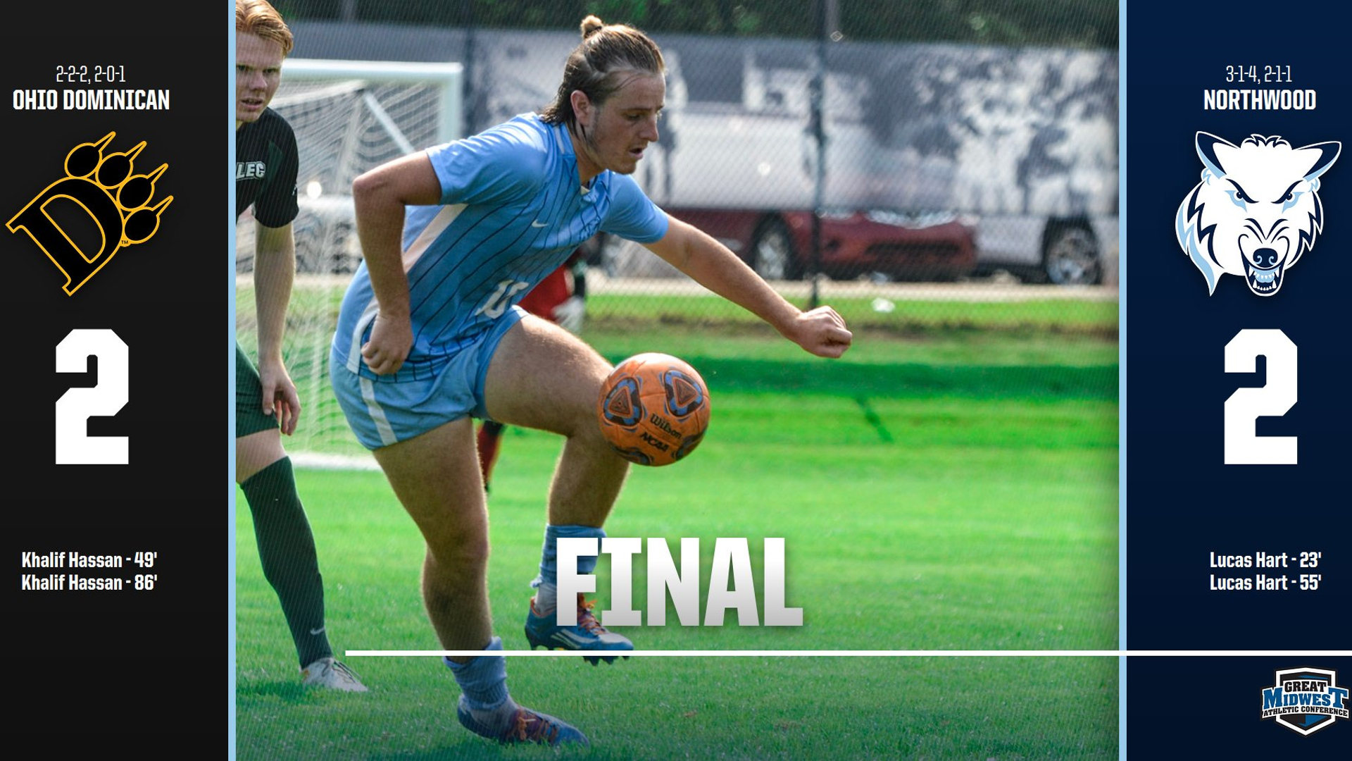 Hart Scores Brace As Men's Soccer Draws With ODU, 2-2