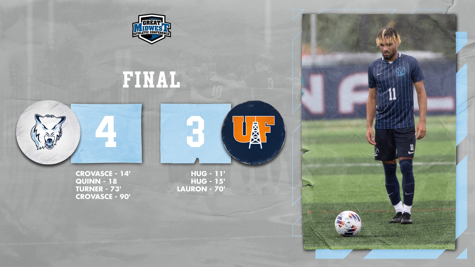 Crovasce Does It! Men's Soccer Wins In Dramatic Final Minute Over Findlay, 4-3