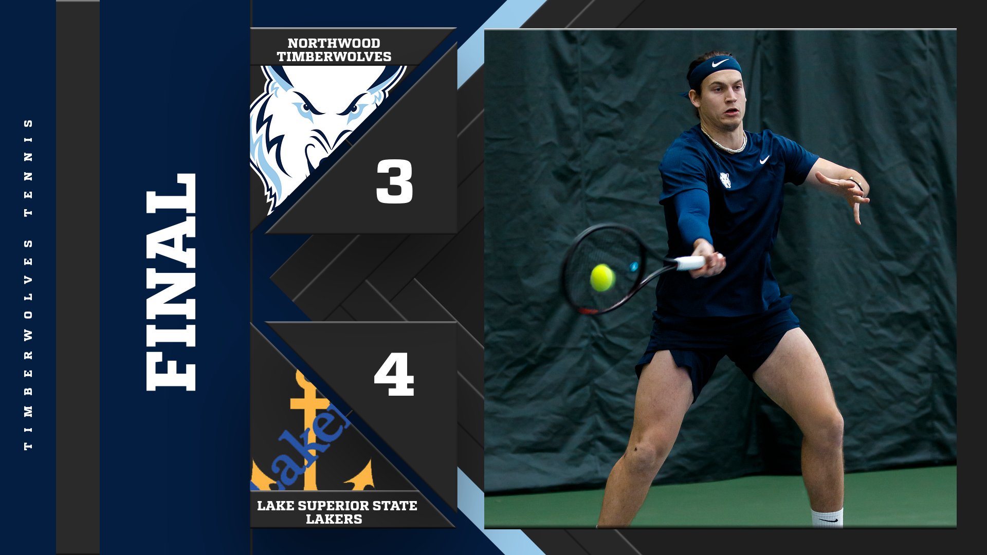 Men's Tennis Falls To Lake Superior State 4-3