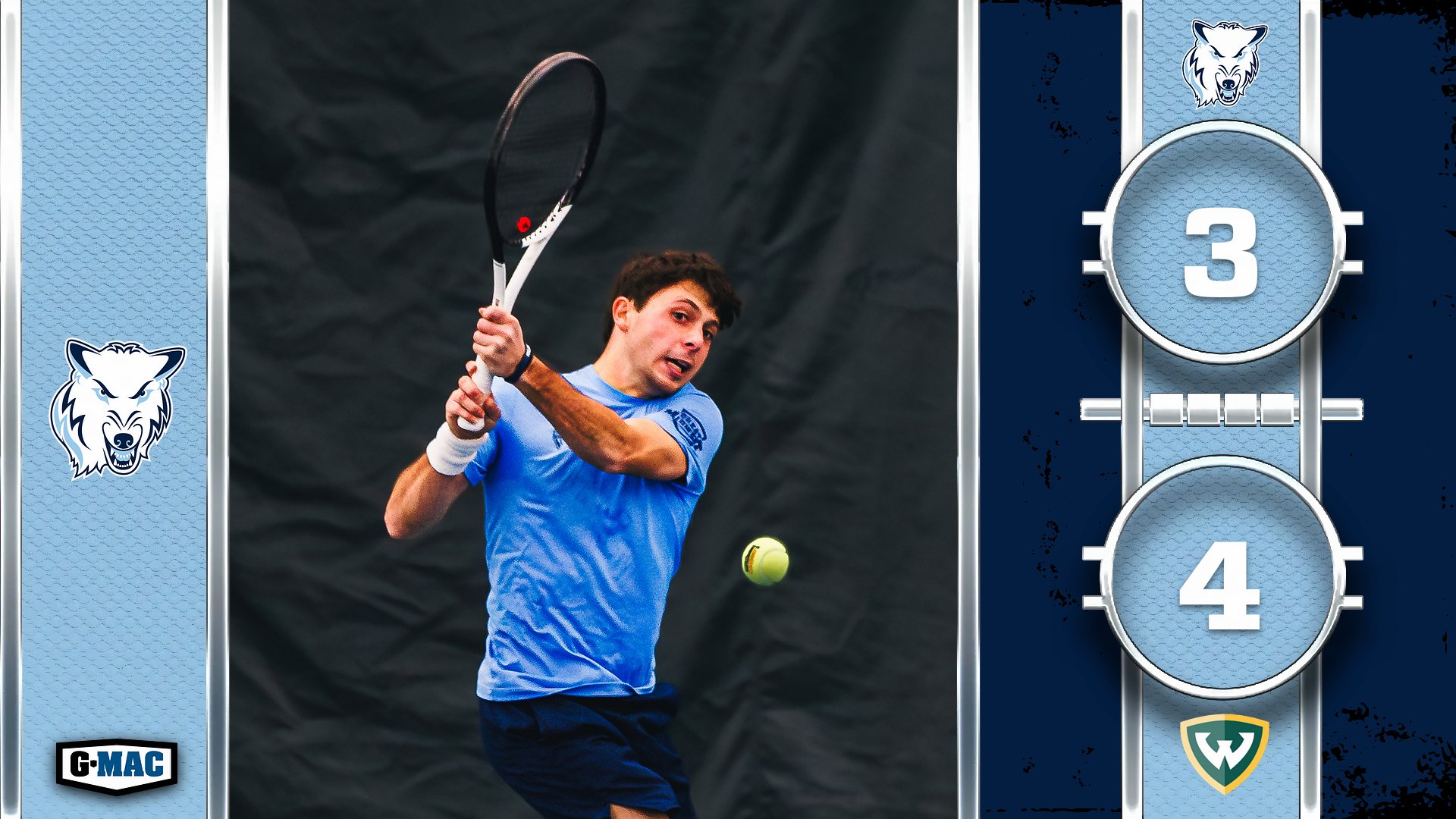 Men's Tennis Drops 4-3 Match To Wayne State