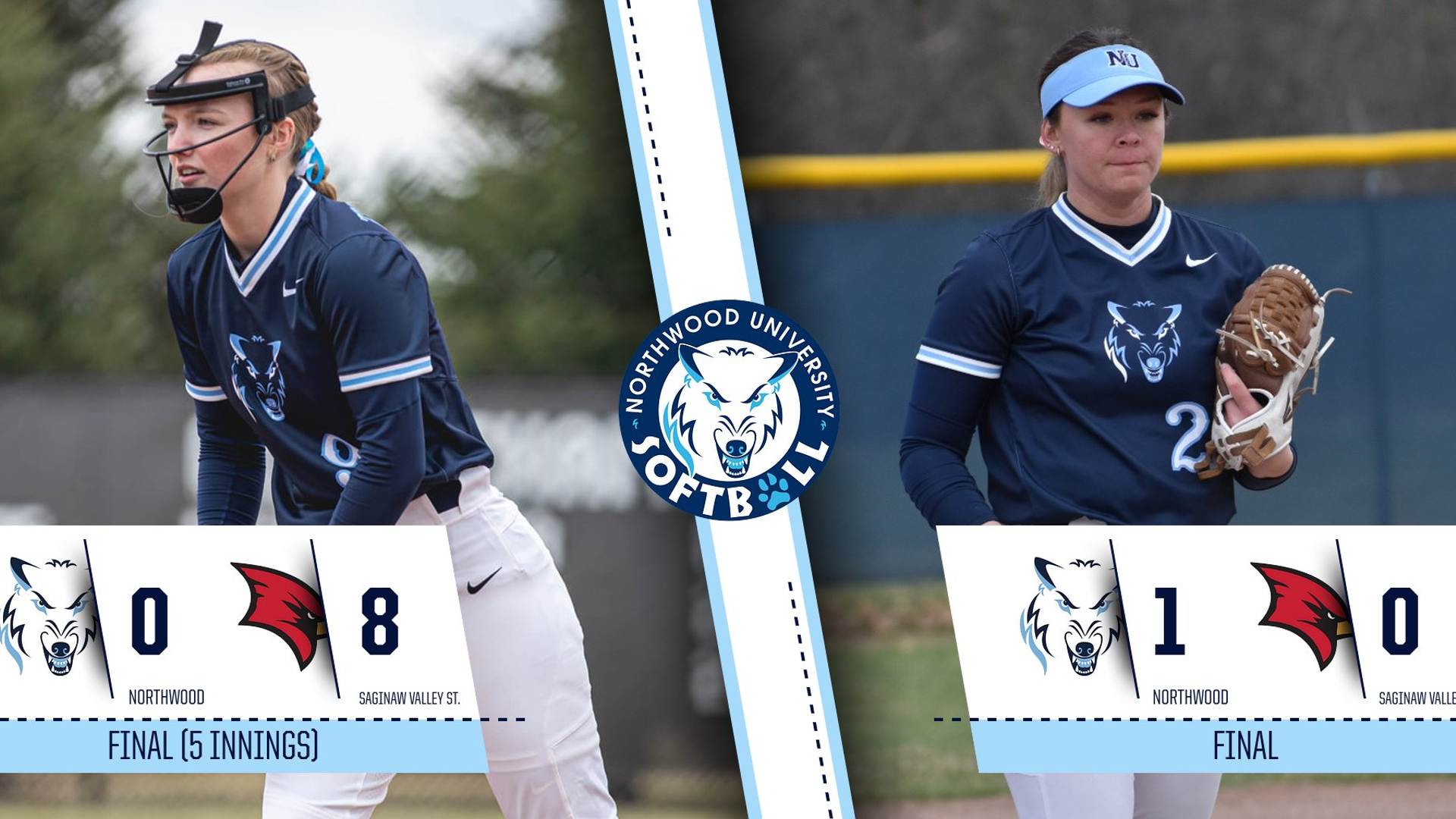 Softball Earns Split Versus Saginaw Valley St.
