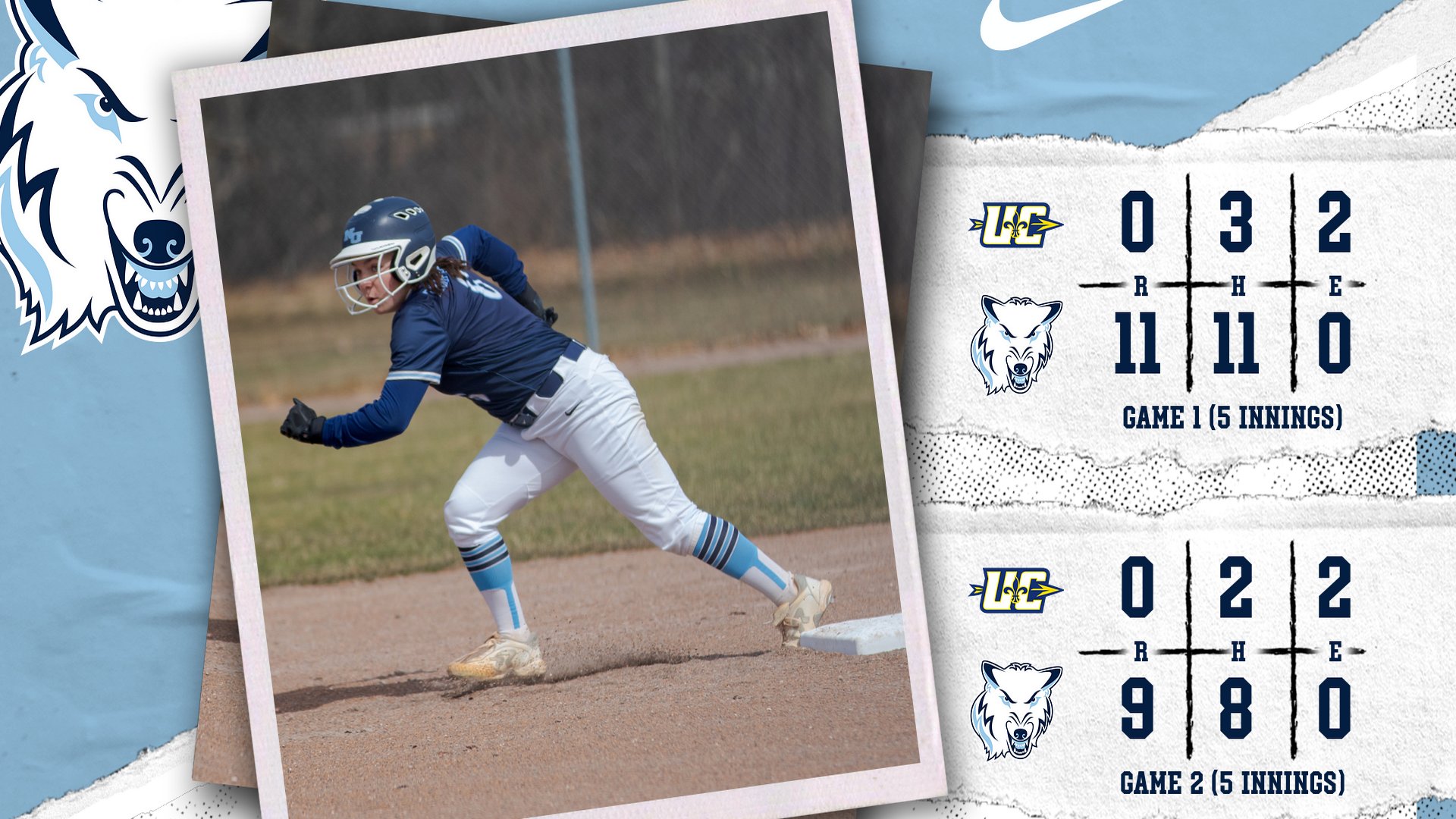 Softball Takes Two Versus Ursuline In Decisive Fashion