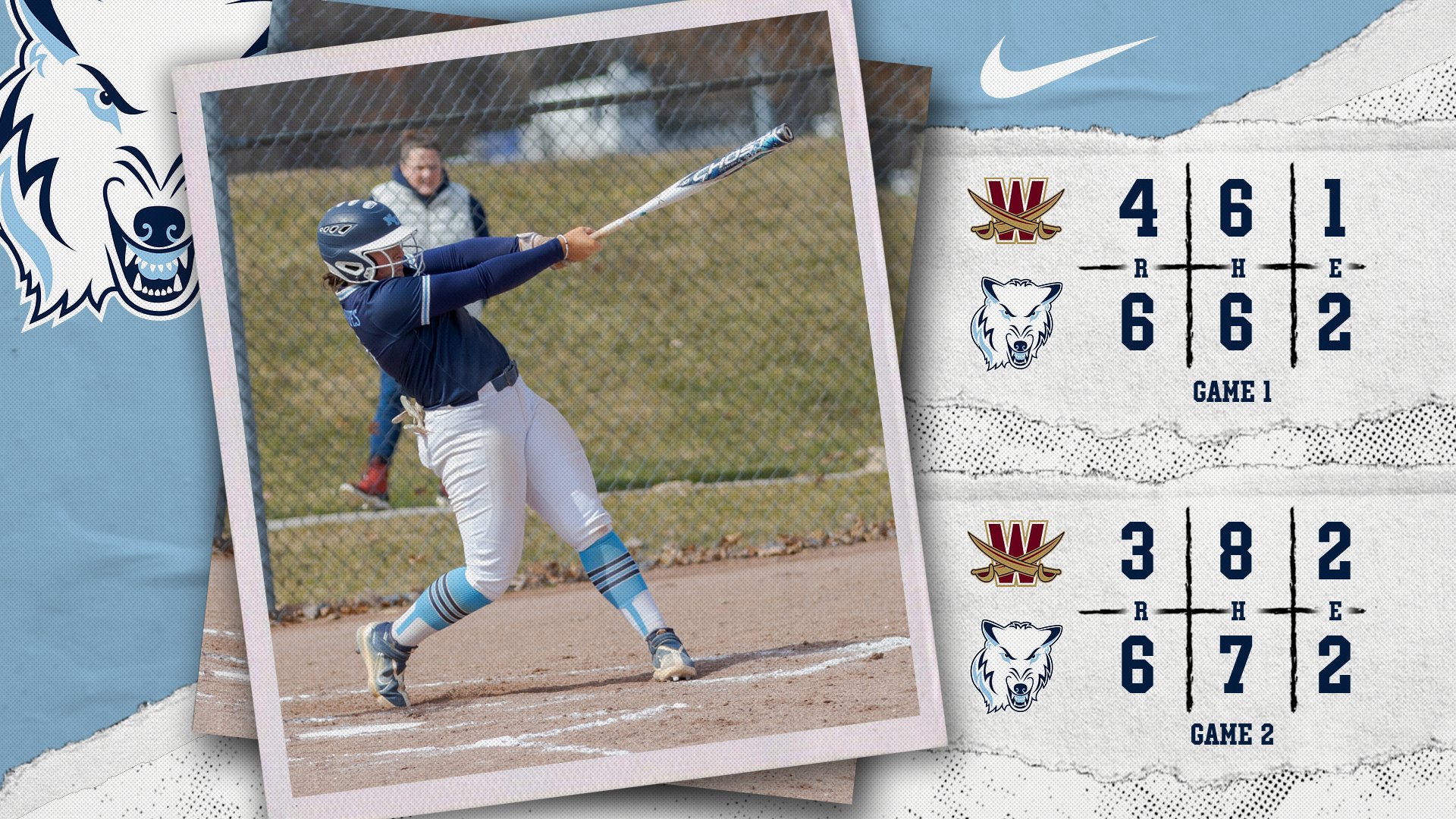 Softball Completes Sweep Versus Walsh In Midland On Rain Soaked Day