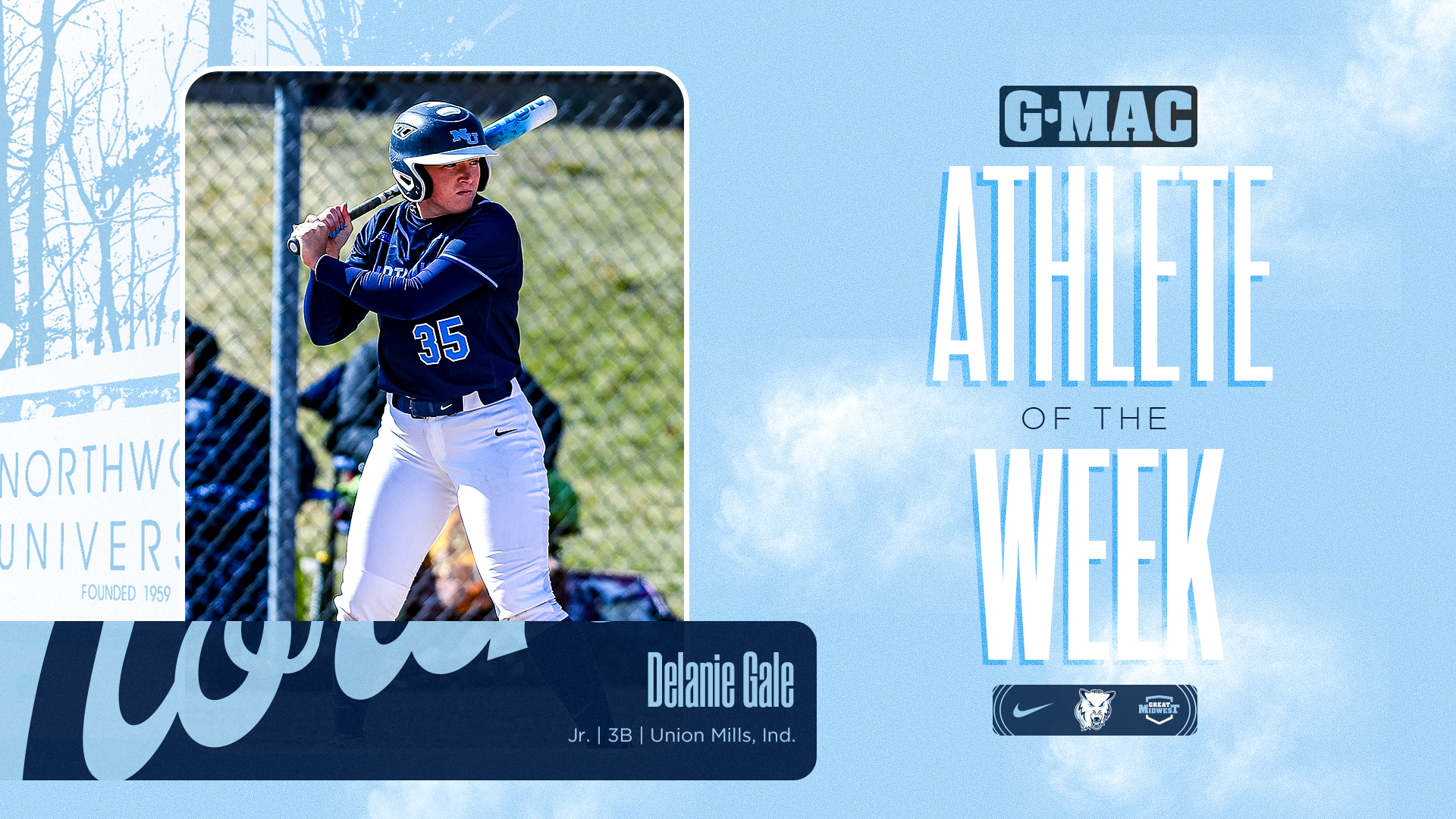 Another One - Gale Tabs Second G-MAC Athlete Of the Week Award This Season