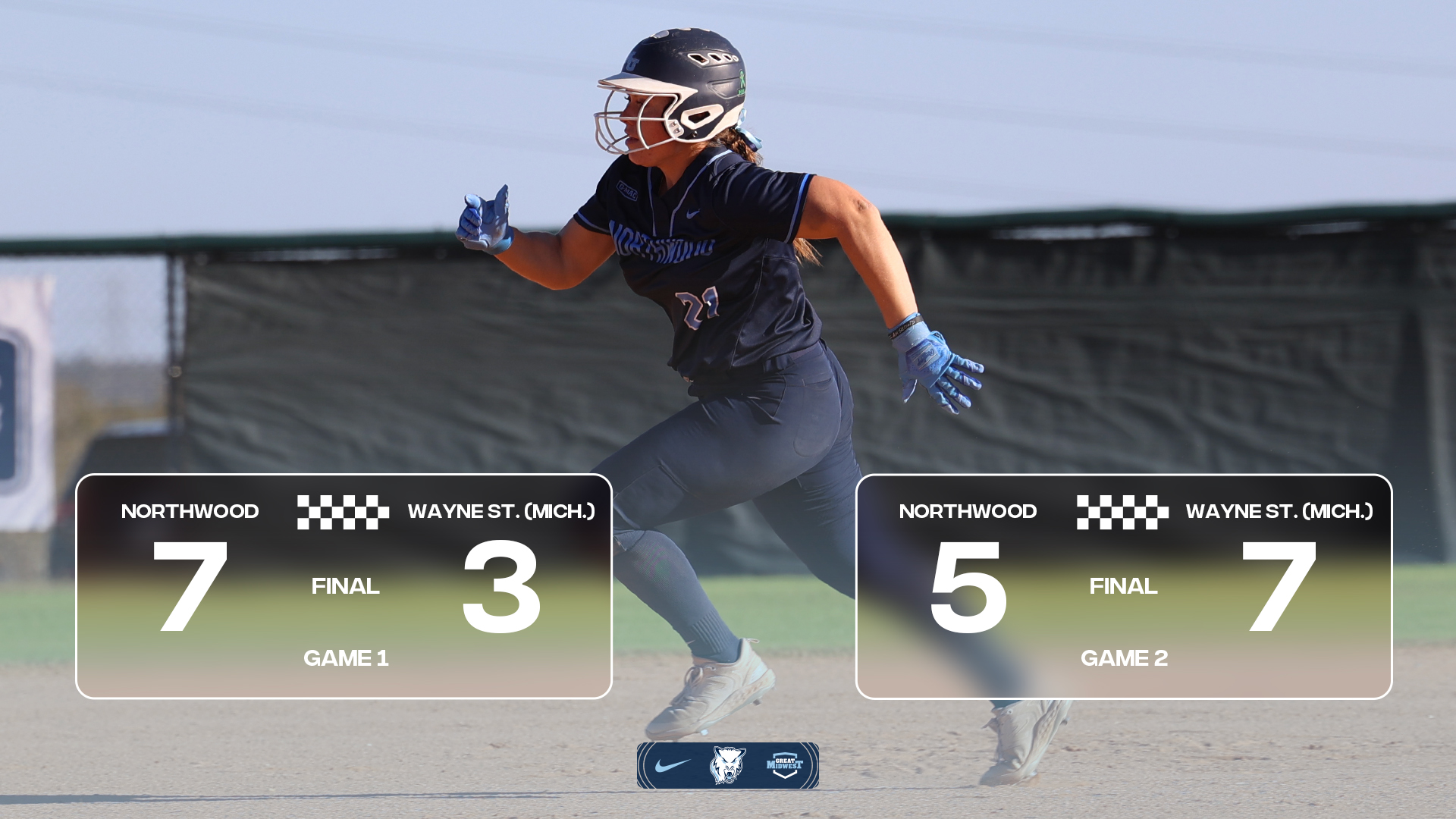 Softball Splits Series With Wayne St. (Mich.) In Detroit
