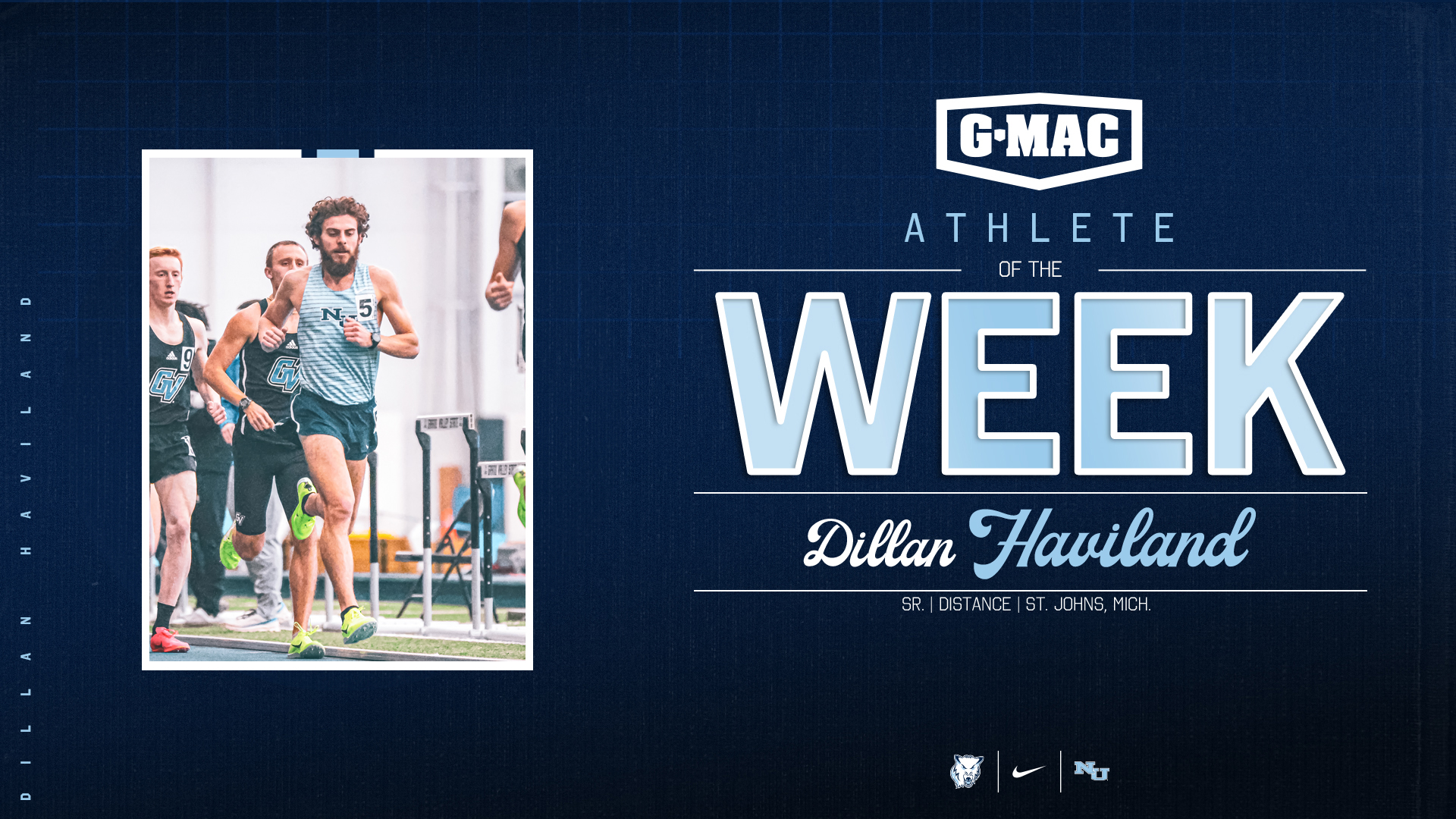 Haviland Earns Third G-MAC Athlete Of The Week Honor This Indoor Track & Field Season