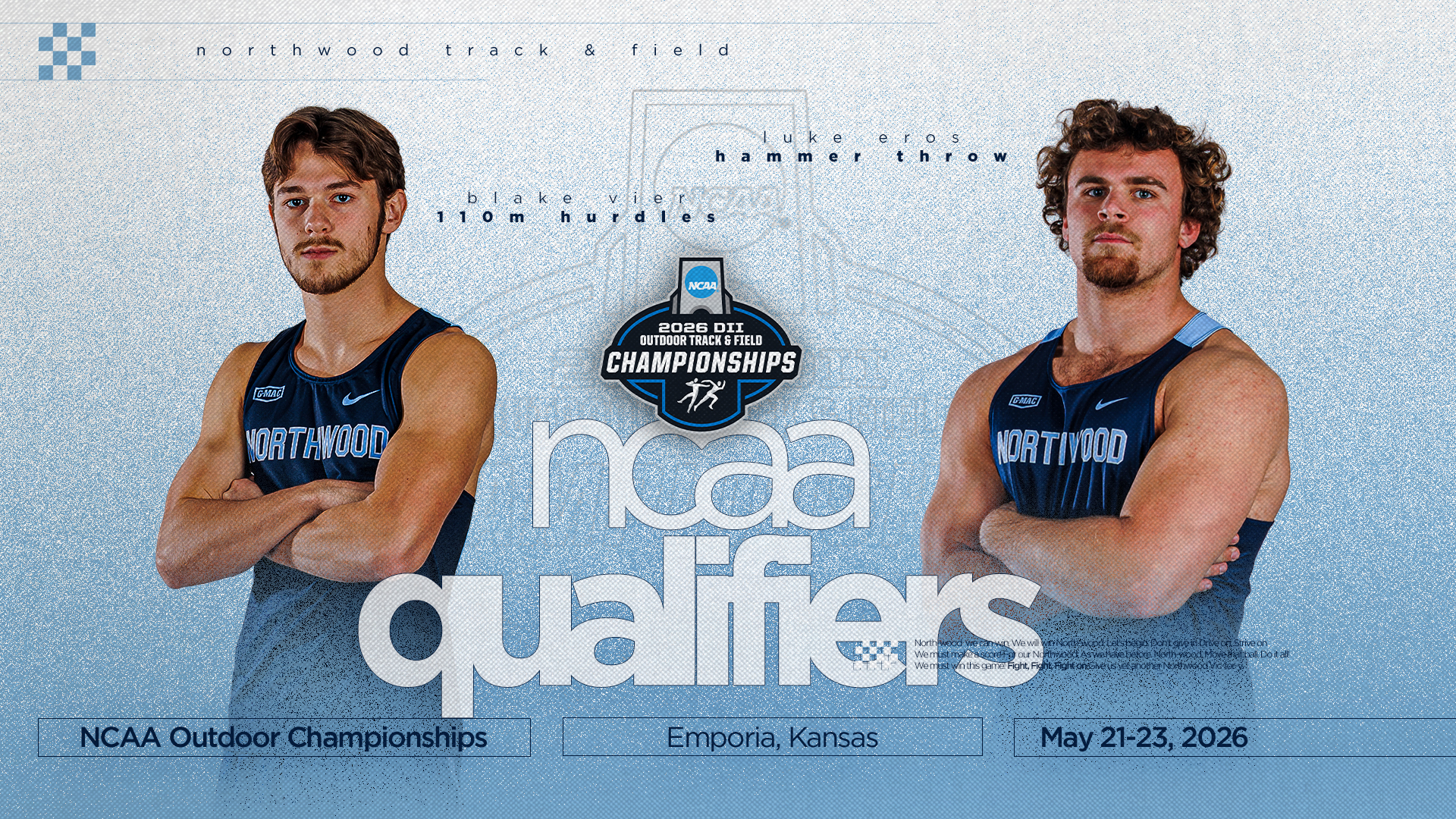 Northwood Qualifies Pair For NCAA National Championships