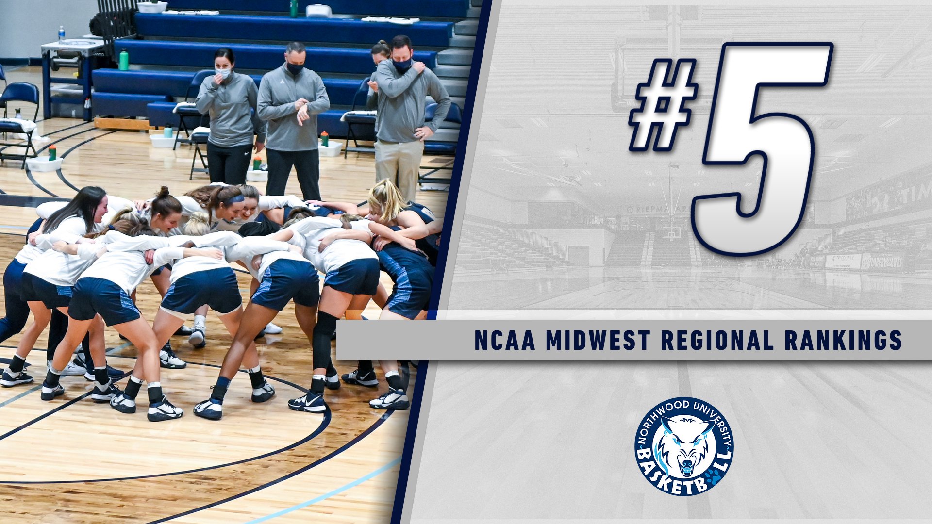 Women's Basketball Ranked Fifth In NCAA Midwest Regional Rankings