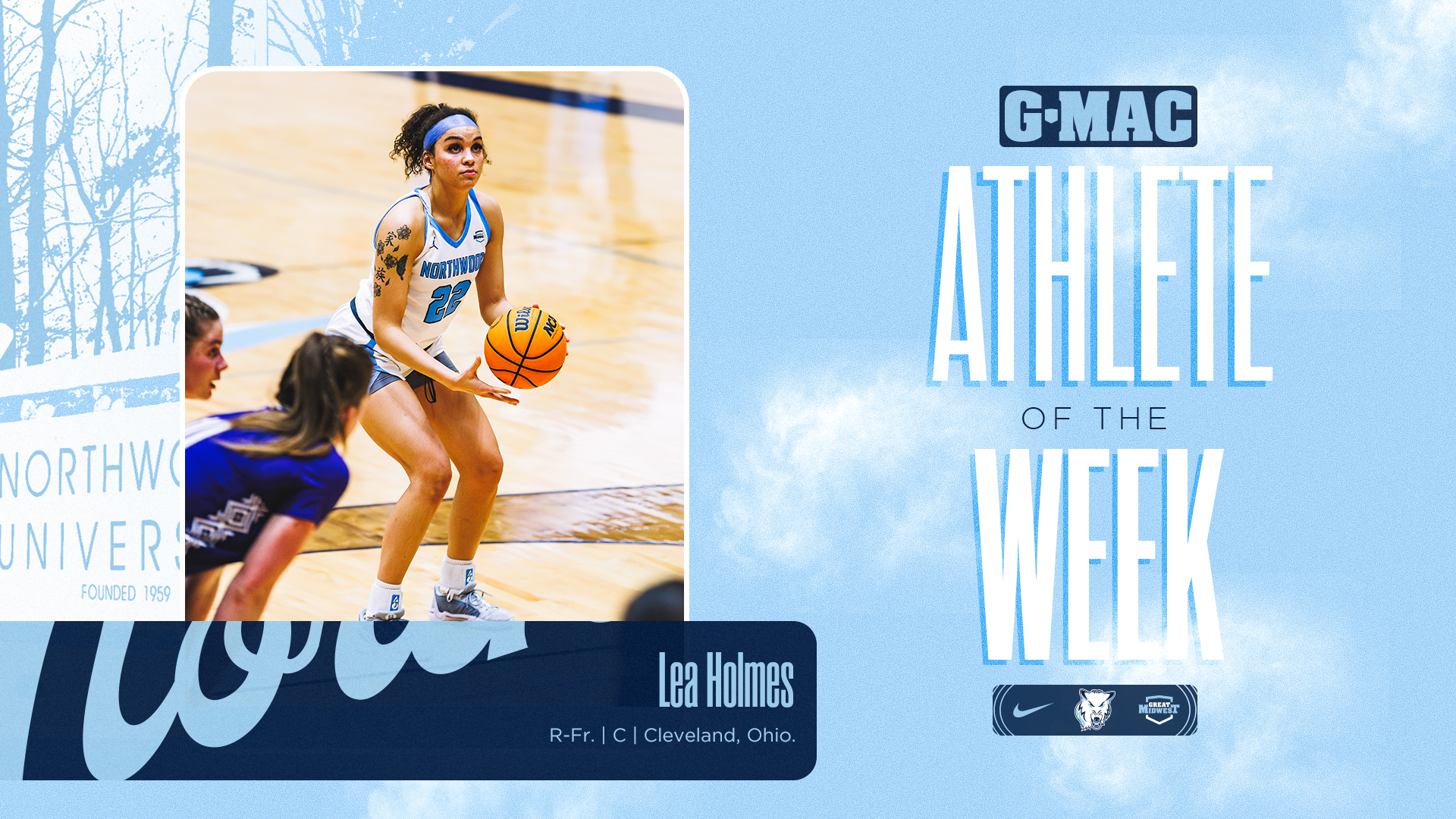 Lea Holmes Named G-MAC Women's Basketball Athlete of the Week