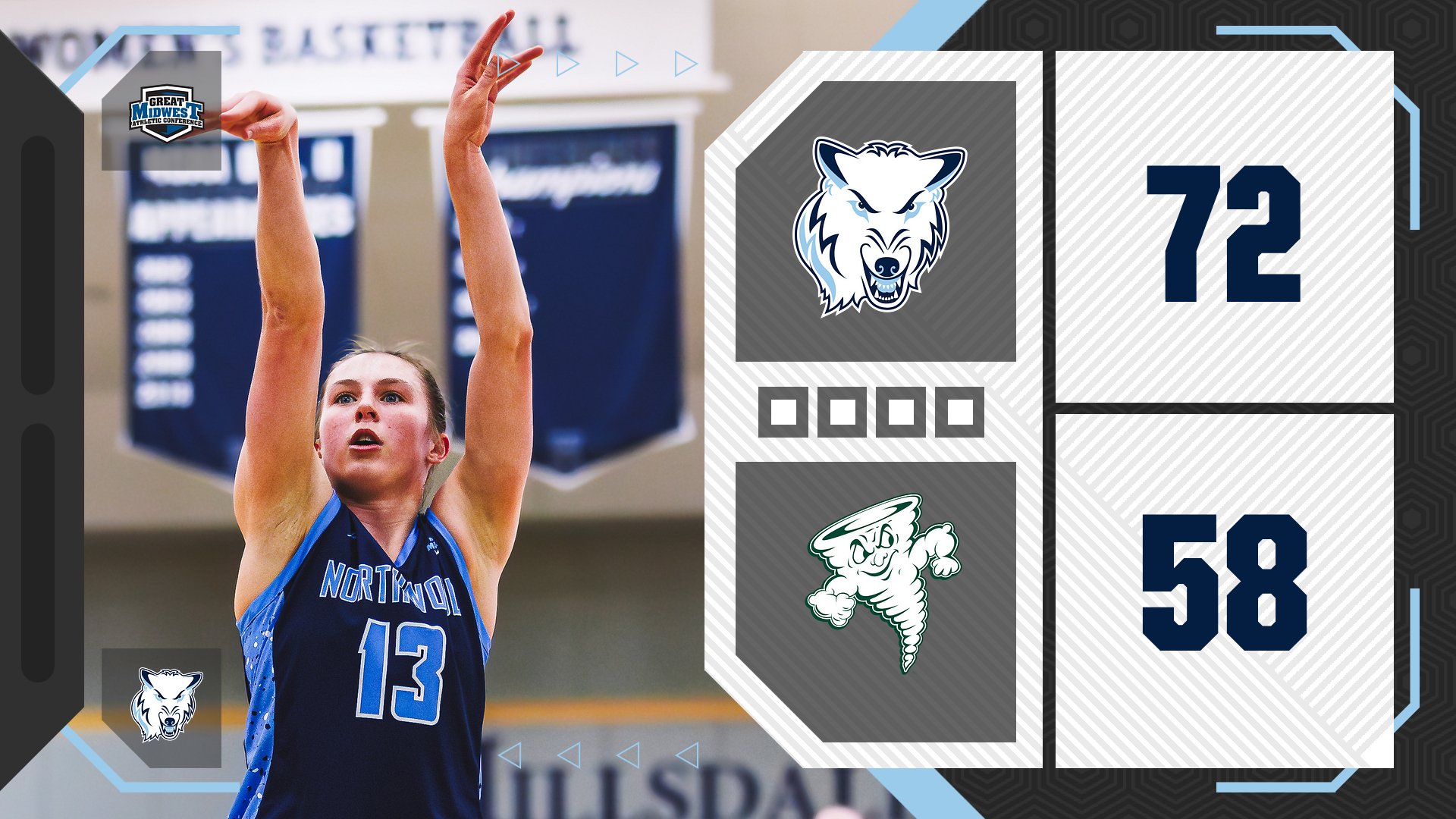 Women's Basketball Clinches Home G-MAC Tournament Game With 72-58 Win At Lake Erie