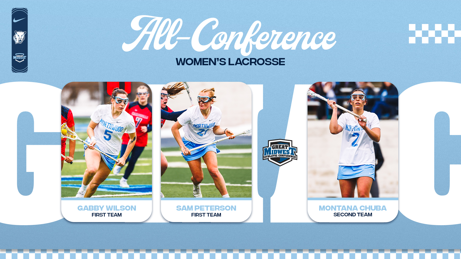 Women's Lacrosse Puts Three On All-Great Midwest Teams