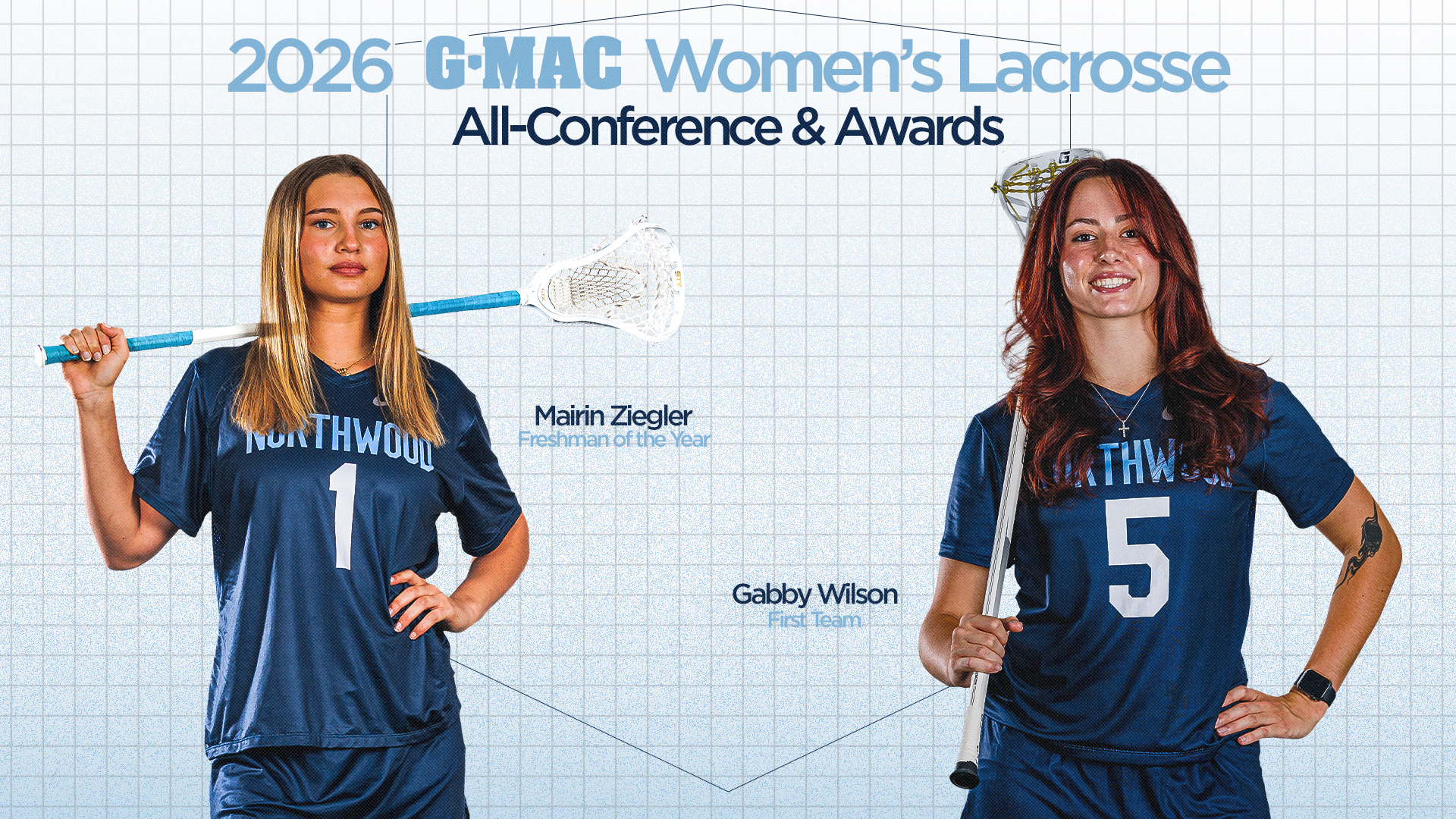 Mairin Zielger, Gabby Wilson Earn G-MAC Women's Lacrosse Postseason Honors