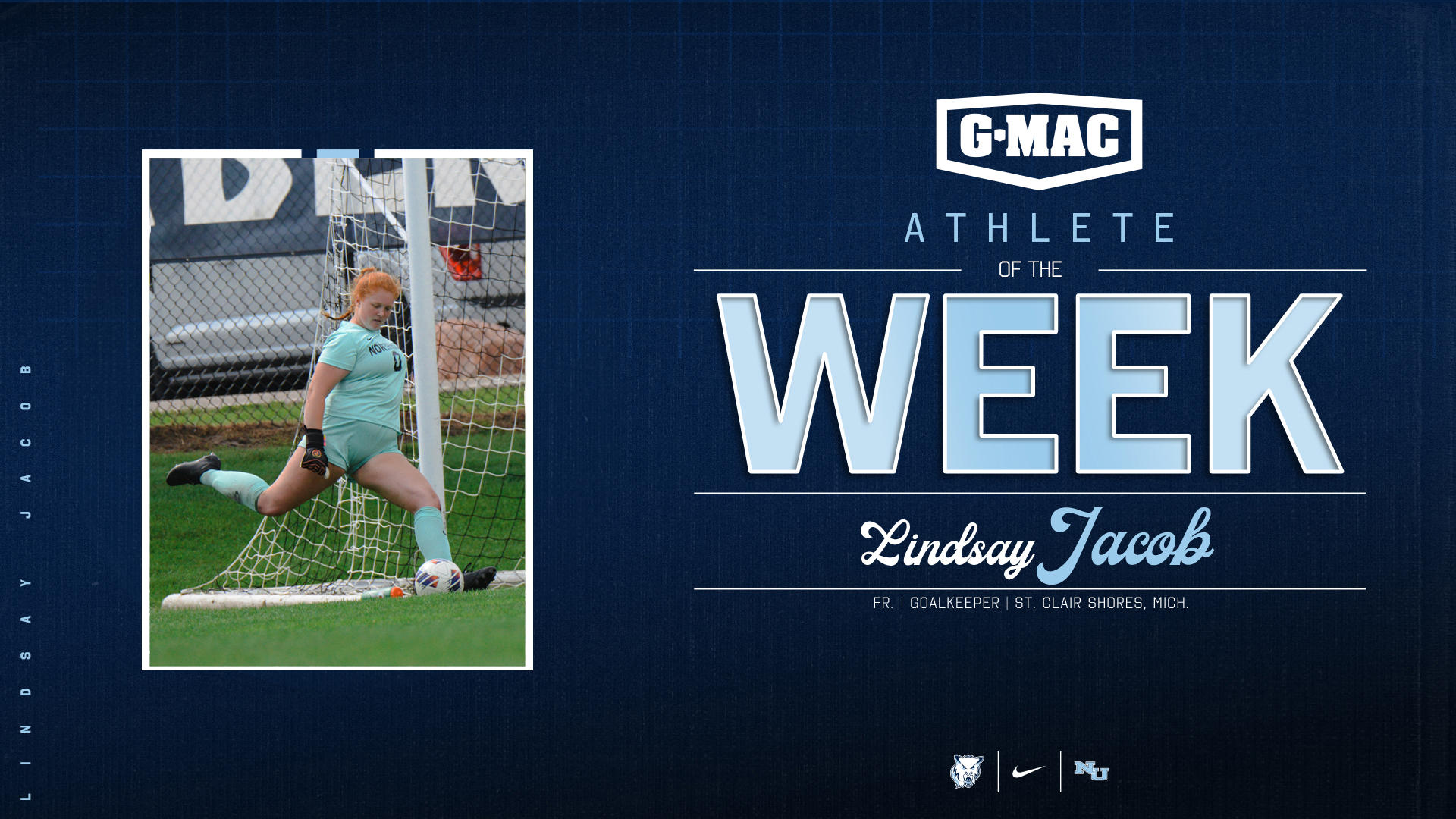 Jacob Earns Her Second G-MAC Athlete Of The Week Honor