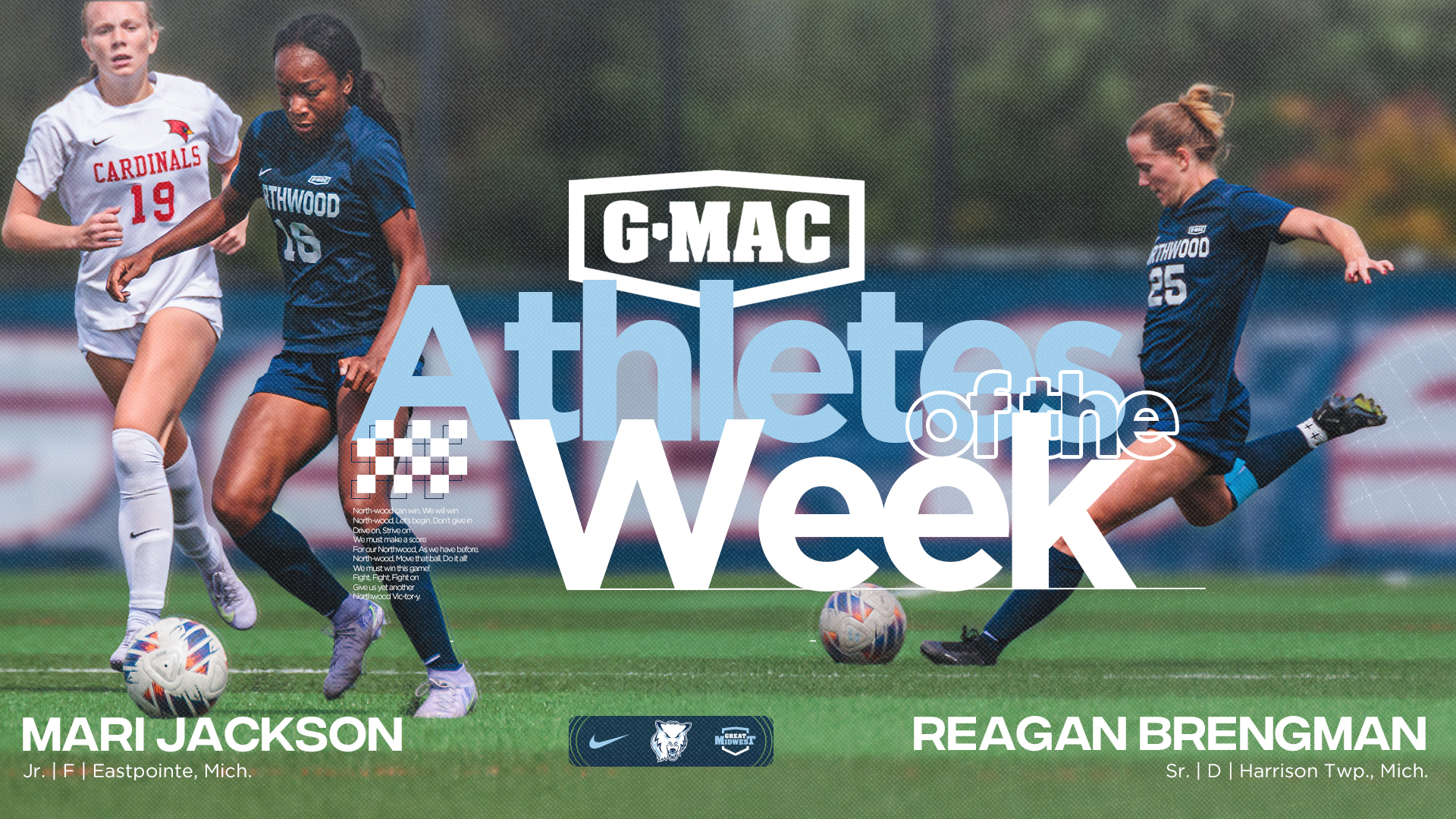 Brengman And Jackson Sweep G-MAC Women's Soccer Athlete Of The Week Honors