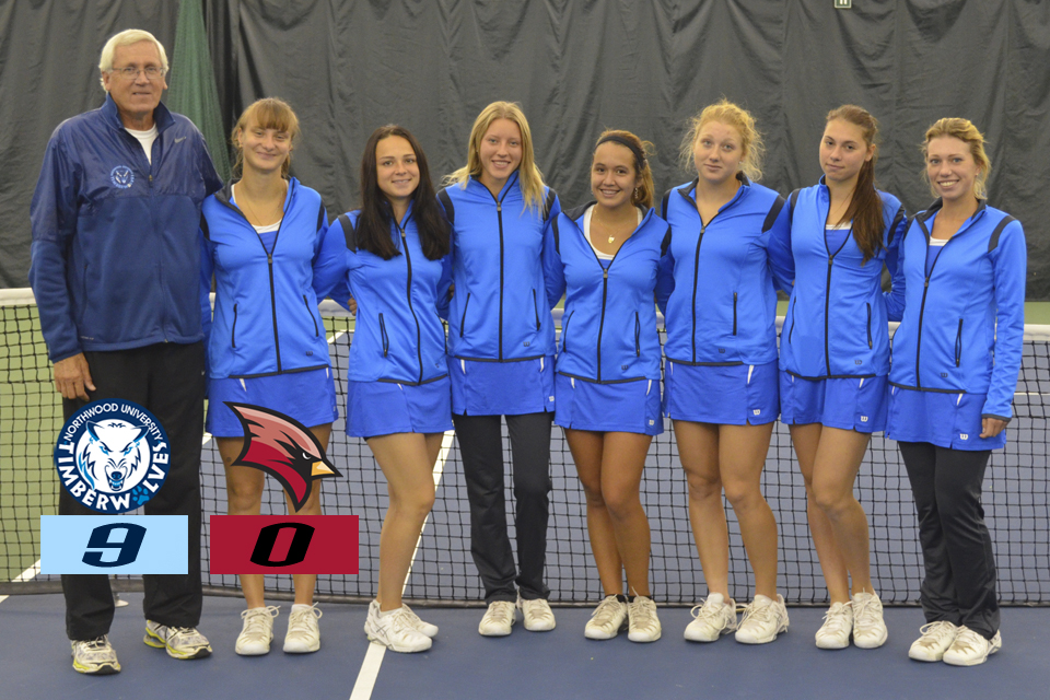 Women's Tennis Clinches Share Of GLIAC Championship With 9-0 Win Over SVSU