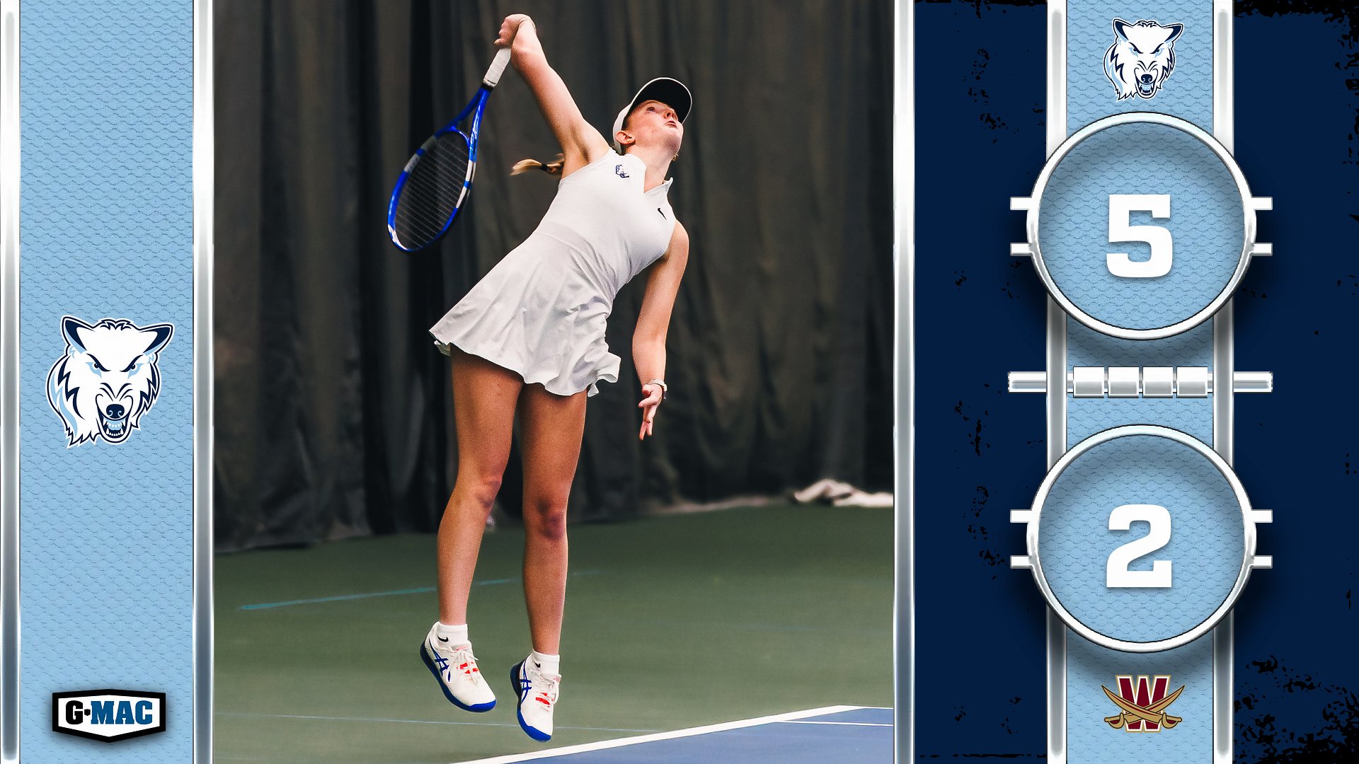 Women's Tennis Moves To 12-1 With 5-2 Victory Over Walsh