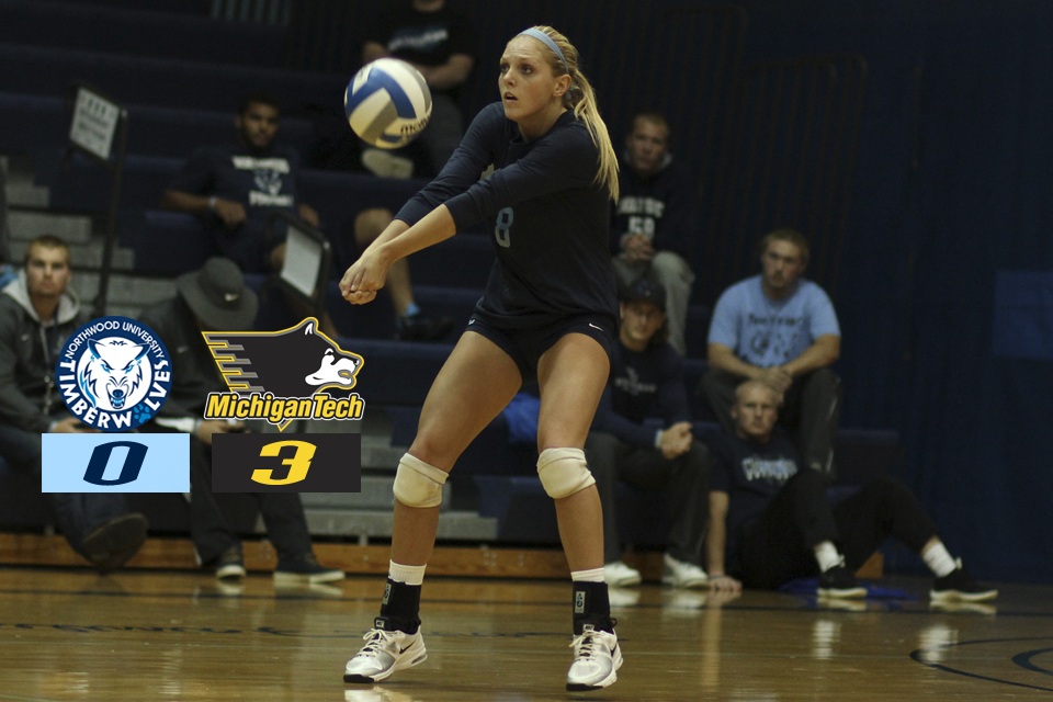 Volleyball Drops 3-0 Match At Michigan Tech