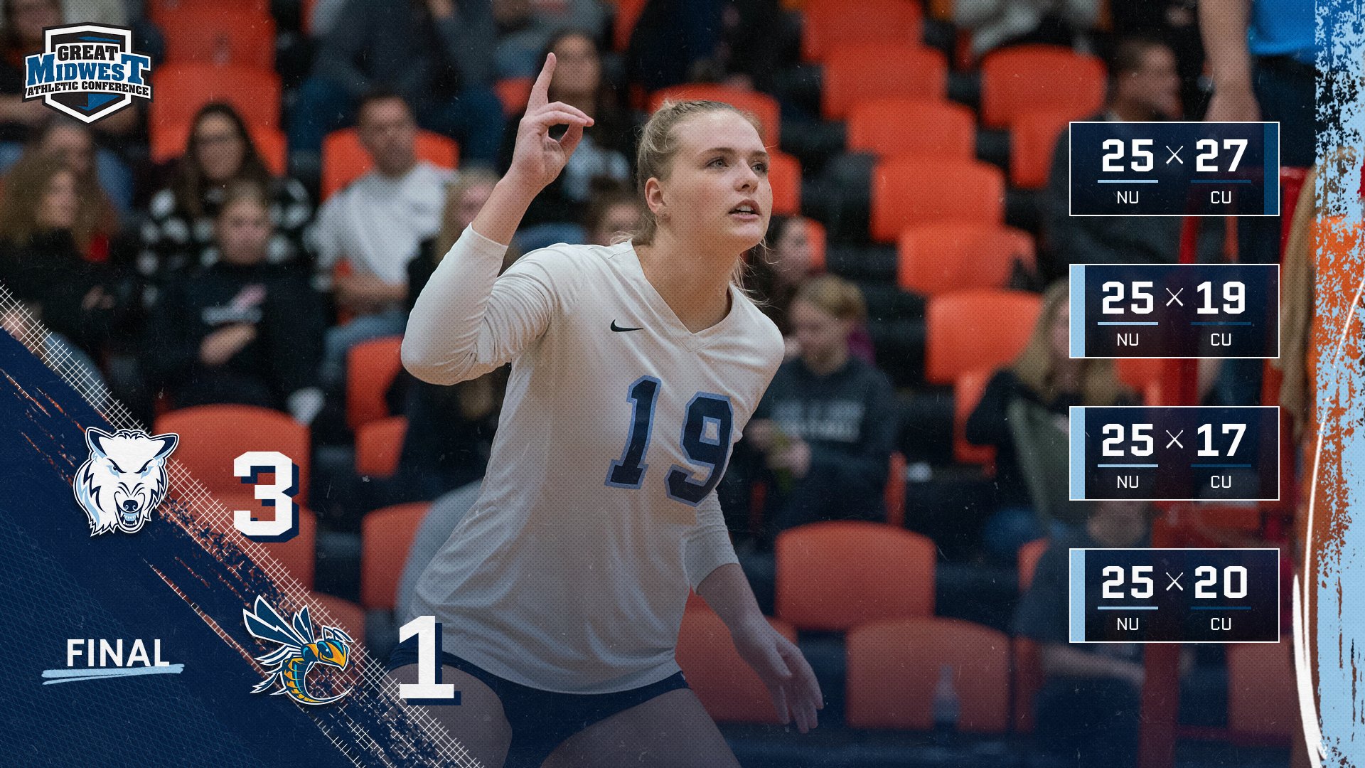 Volleyball Opens G-MAC Play With 3-1 Win At Cedarville
